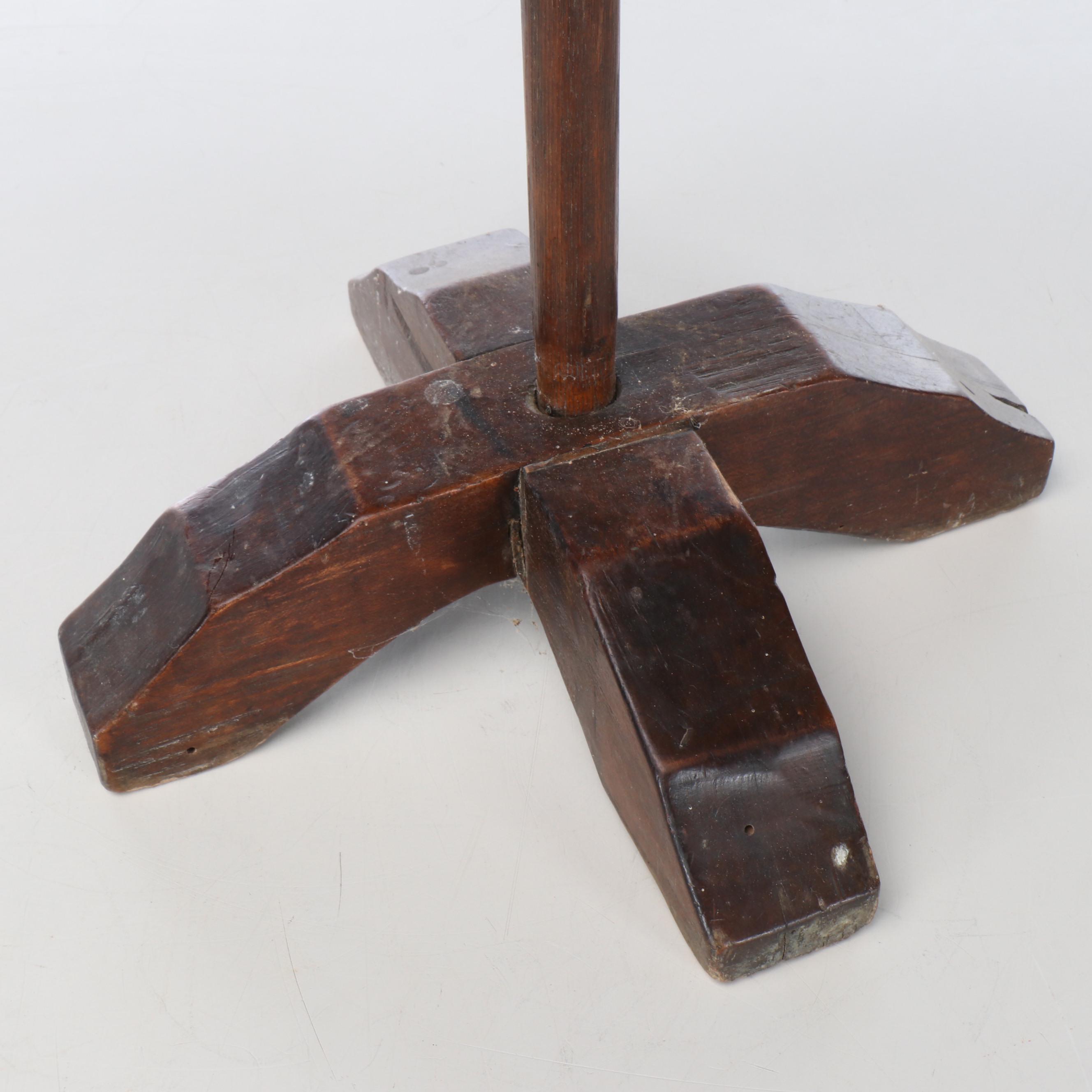 American Federal Period Adjustable Double Candle Stand, circa 1780-1800