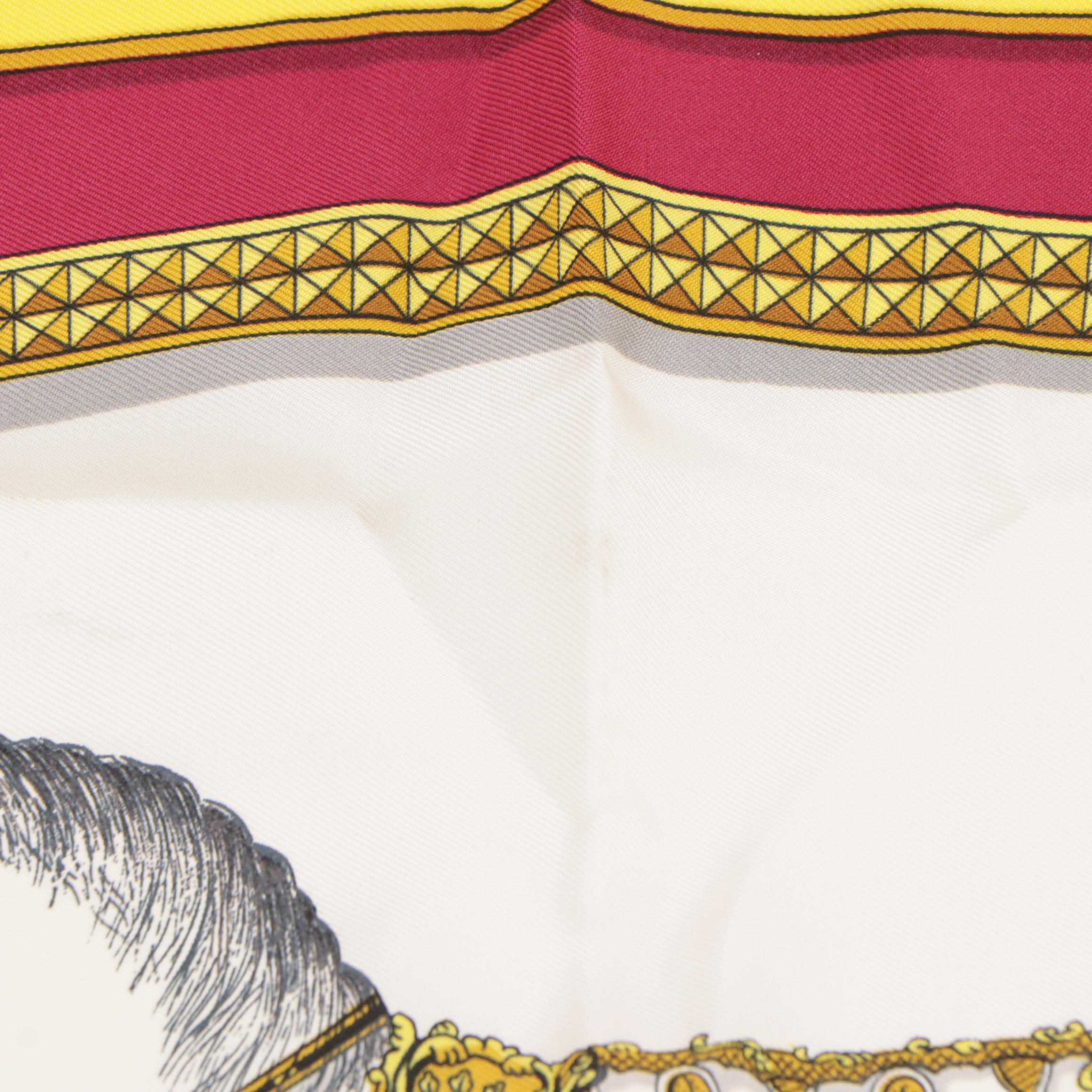 Hermès "Grand Apparat" Scarf 90 in Silk Twill