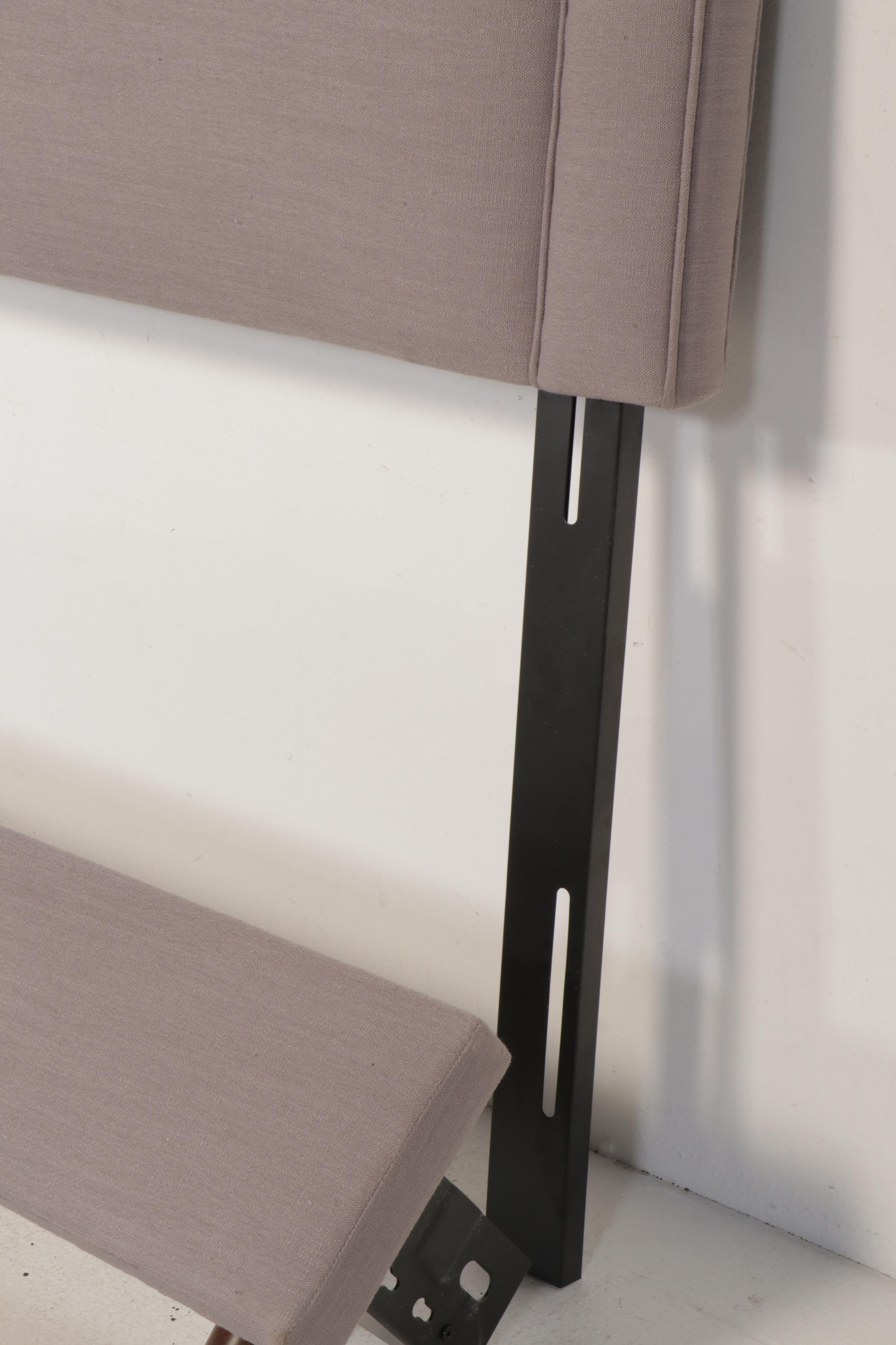 Skyline Furniture Contemporary Upholstered King Size Bed Frame