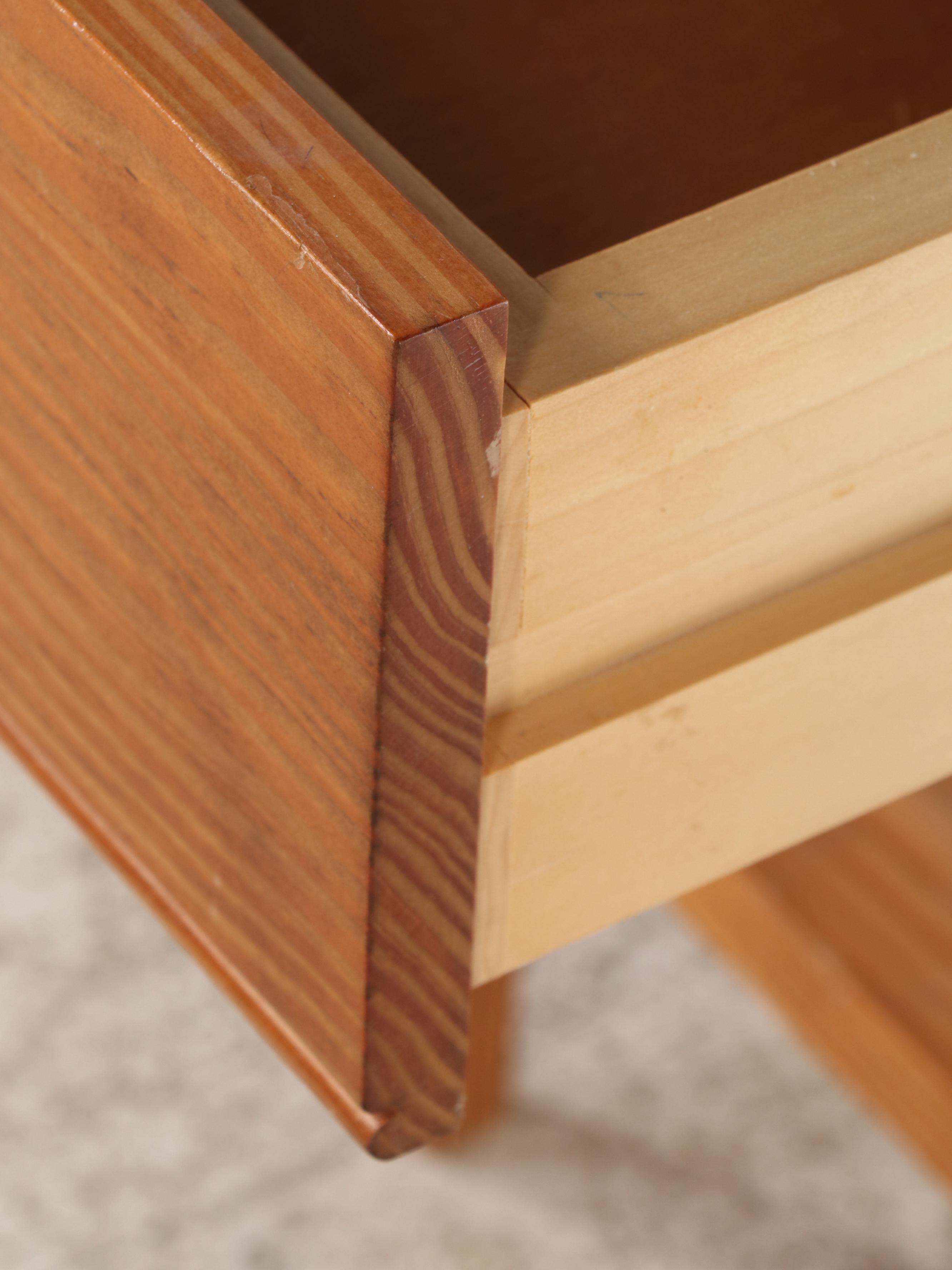 Pair of Shaker Style Pine Single Drawer Stands, 20th Century