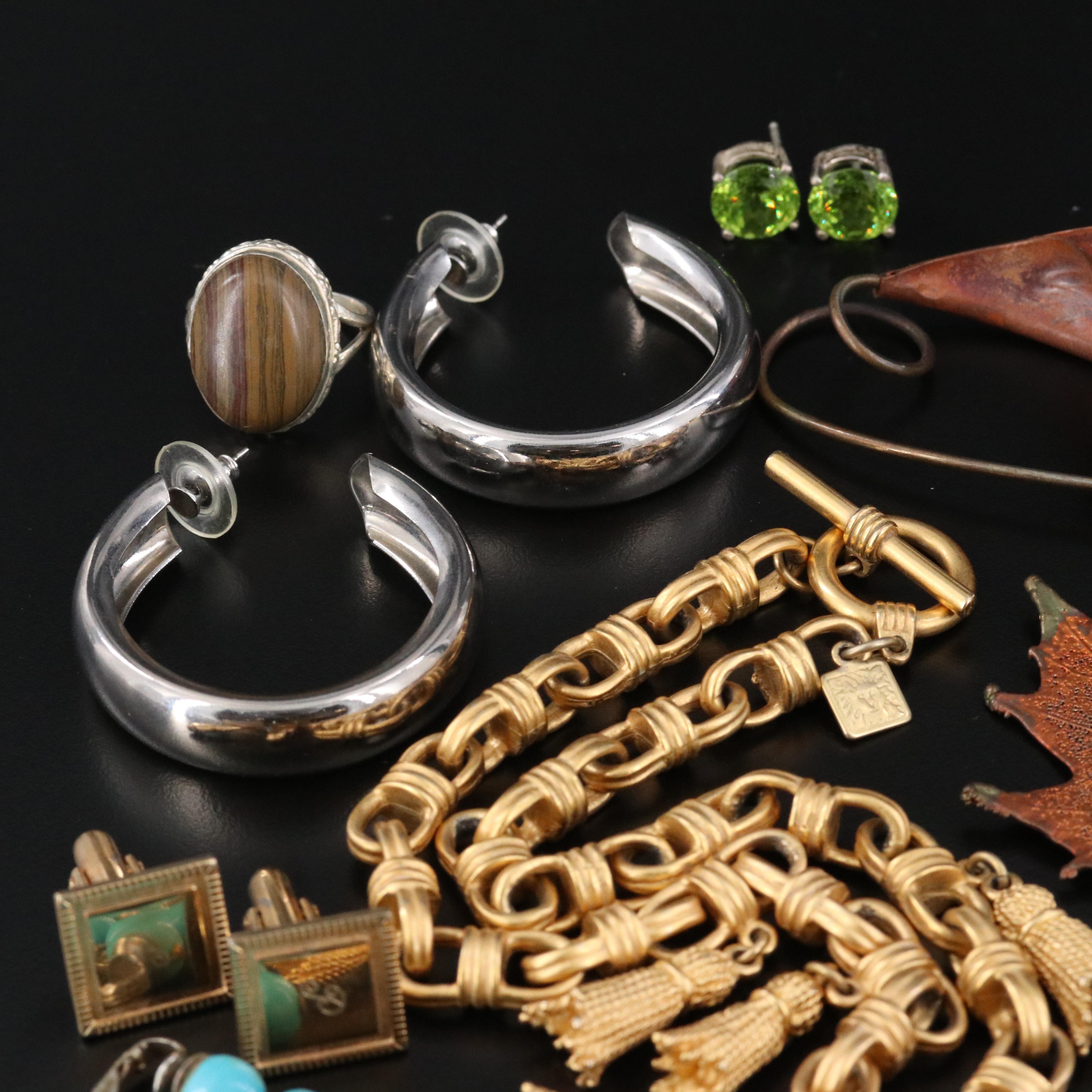 Jewelry Collection Featuring Sterling with Amber, Jasper and Glass
