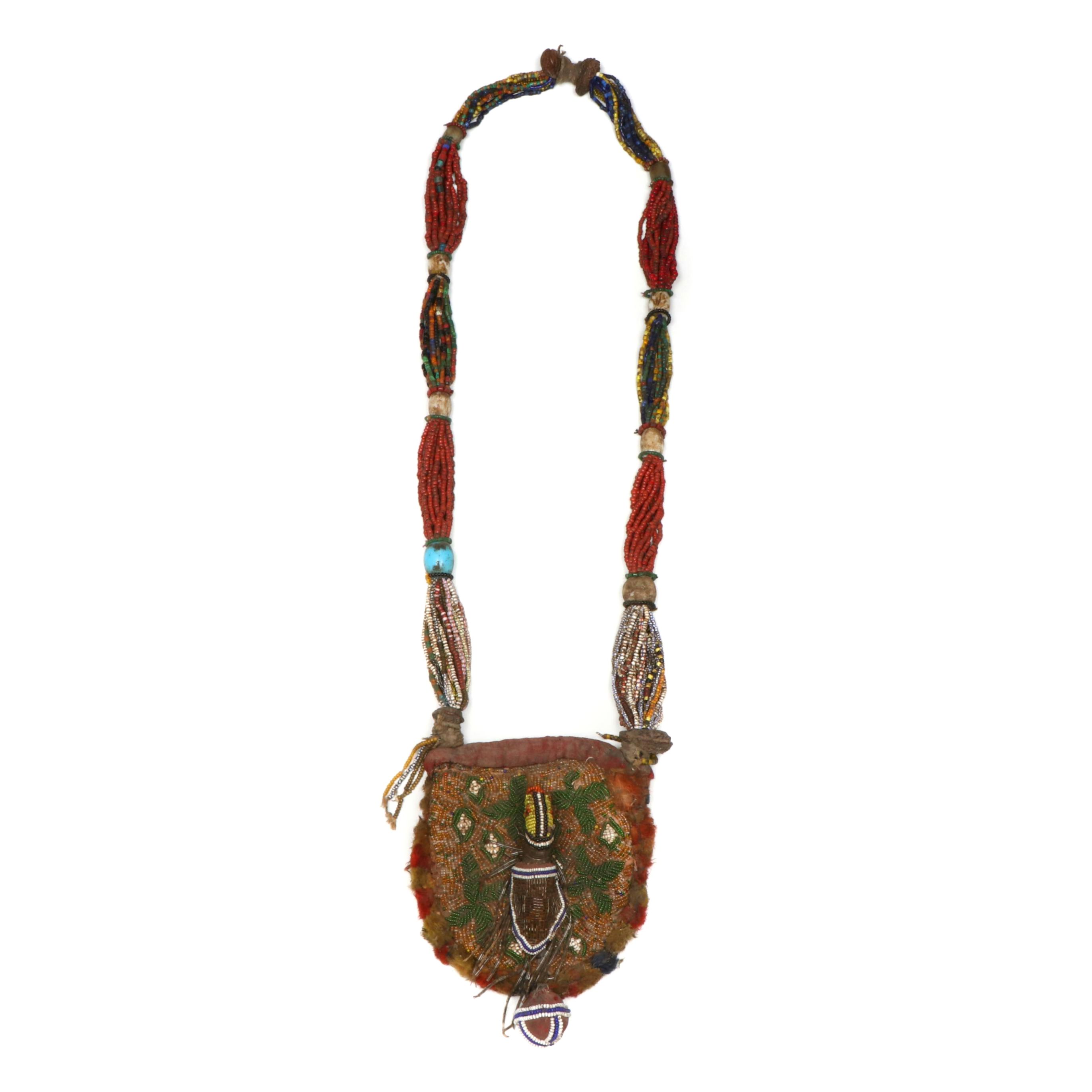Nigerian Yoruba Diviners Beaded Necklace