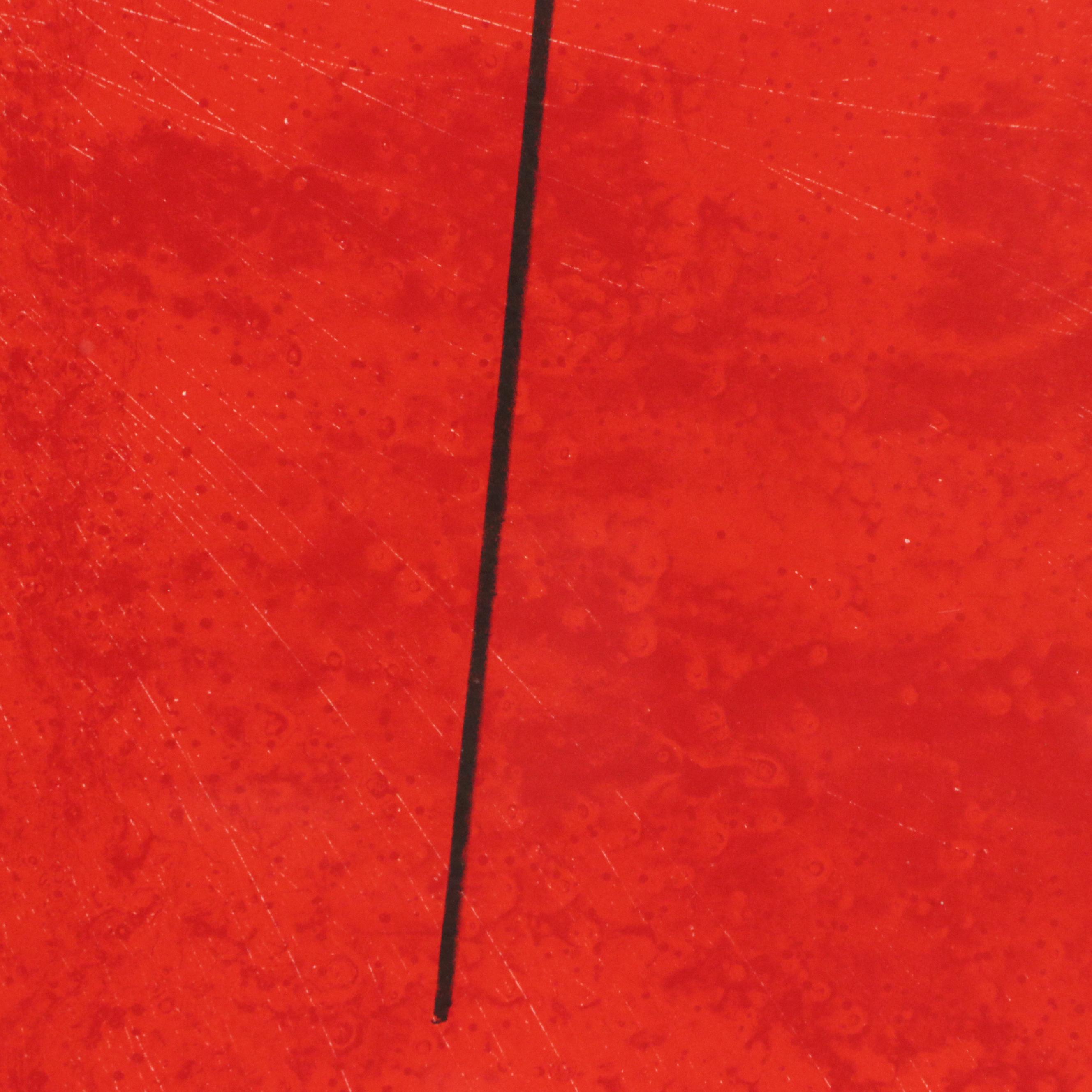 Michael A. Nushawg Abstract Lithograph in Red "The Last Dancer," 1979