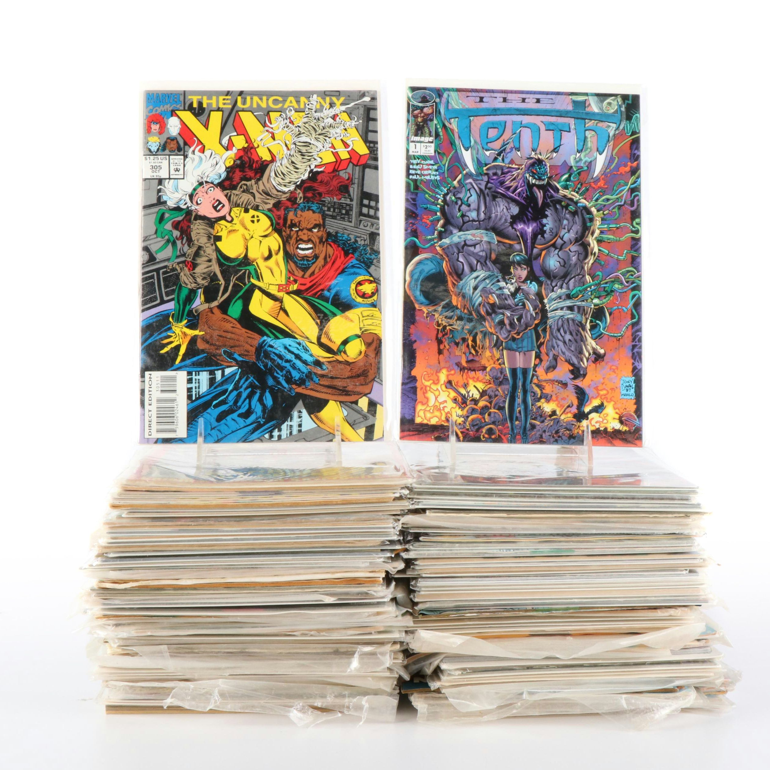 130+ Comic Books Featuring DC and Marvel, 1970s to 1990s