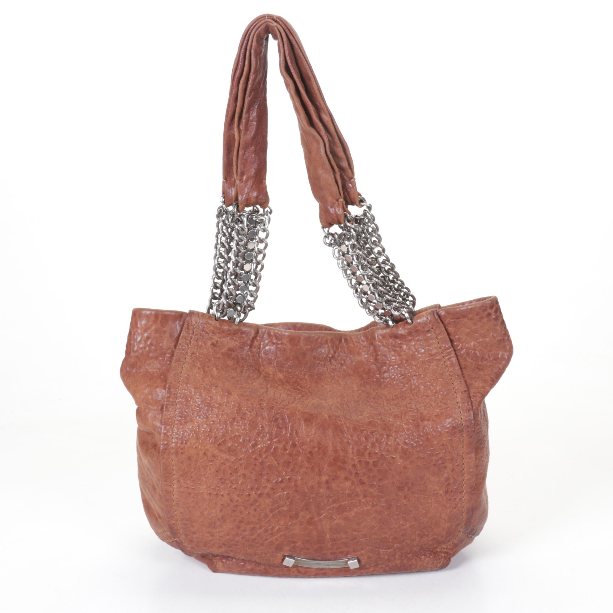 Jimmy Choo Blythe Leather Handbag and Nica Shoulder Bag with Chain Strap