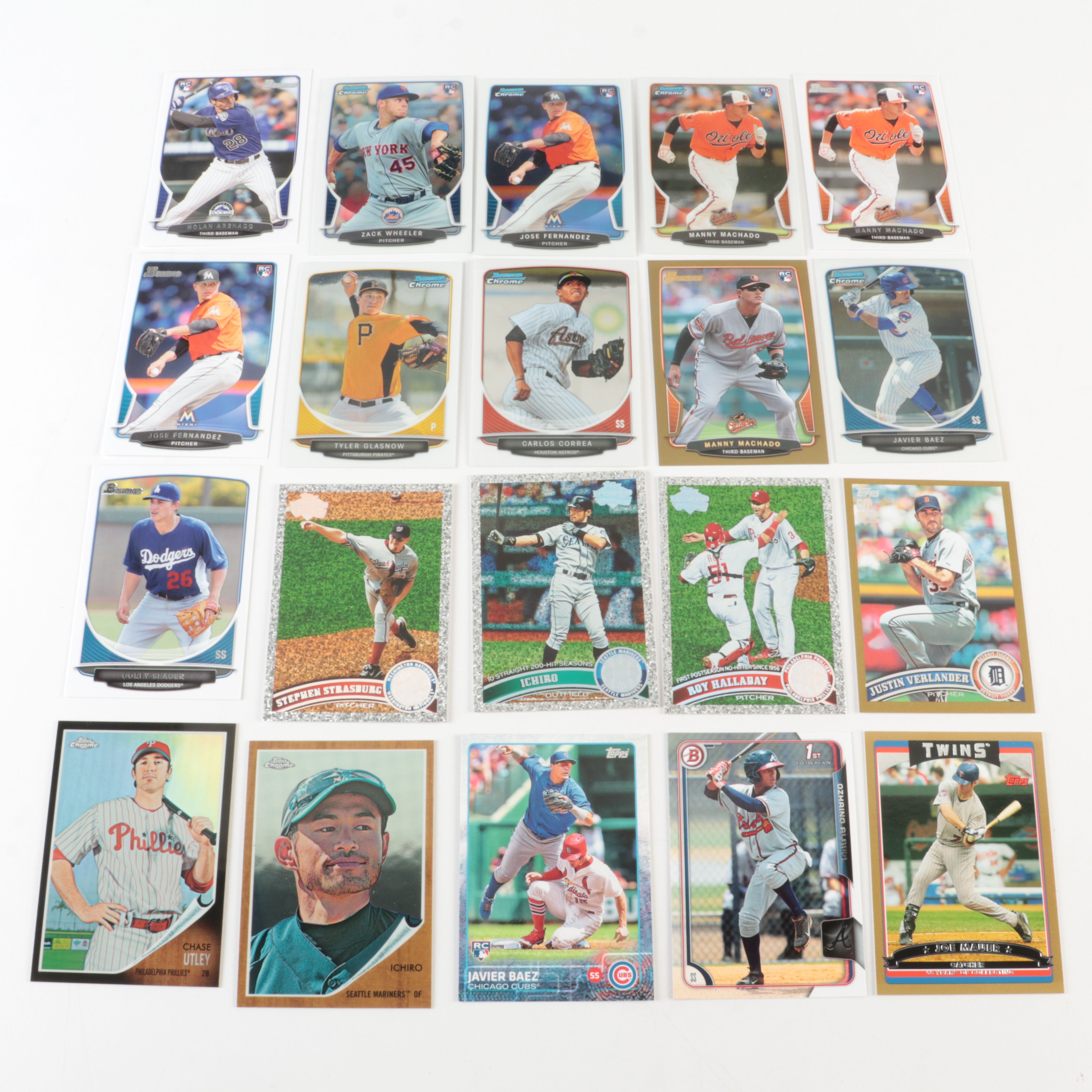 Bowman Chrome with Other Baseball Cards Featuring Manny Machado Rookies and More