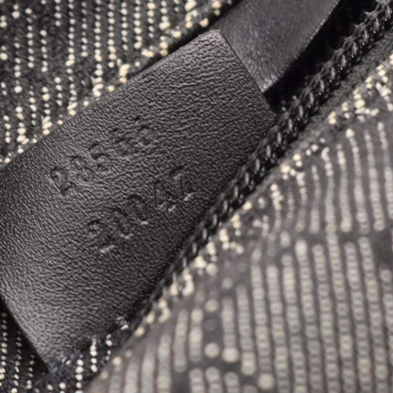 Gucci Double Pocket Belt Bag in Grey GG Canvas and Black Leather