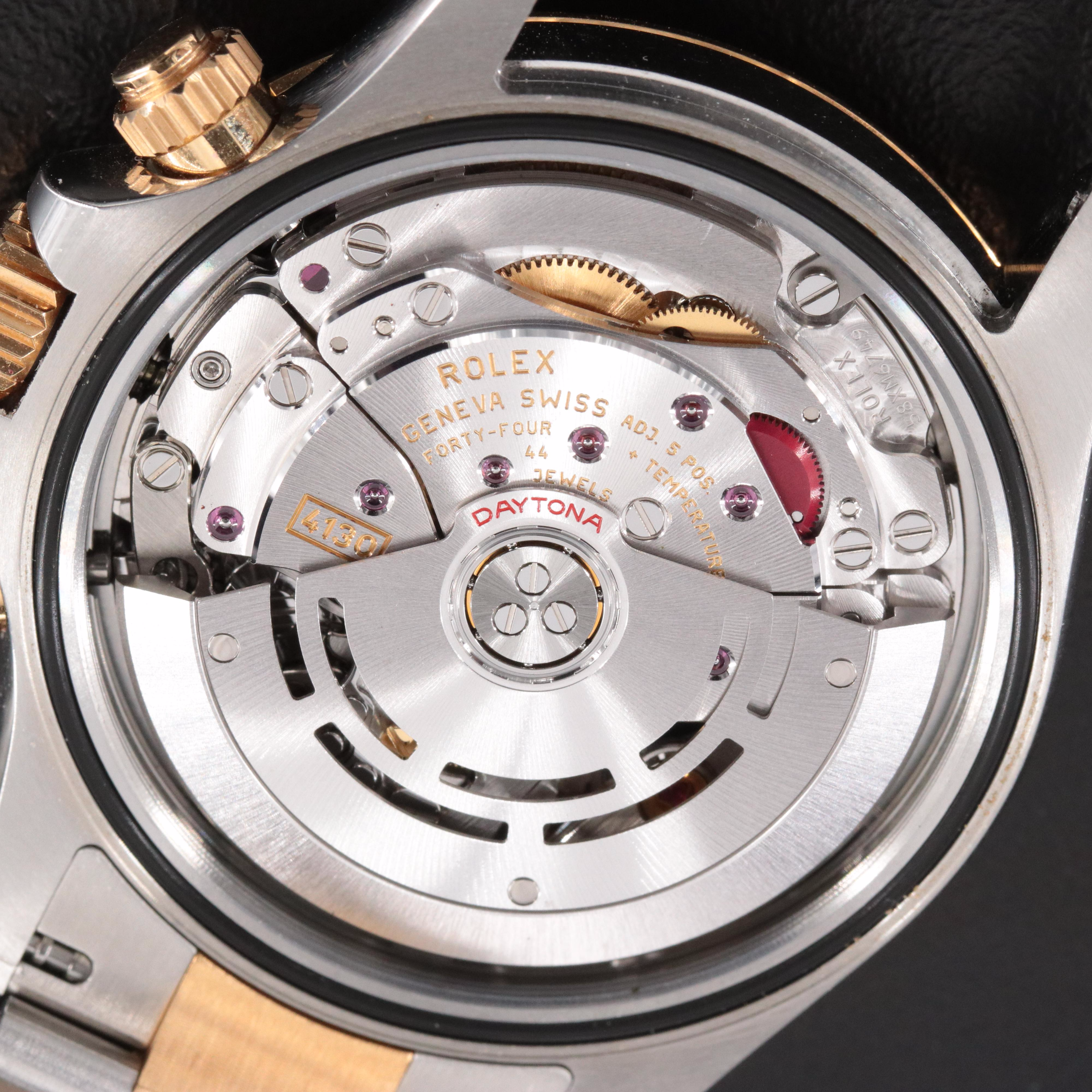 Rolex Cosmograph Daytona Rolesor 18K & Steel Oyster White Chrono Dial Watch