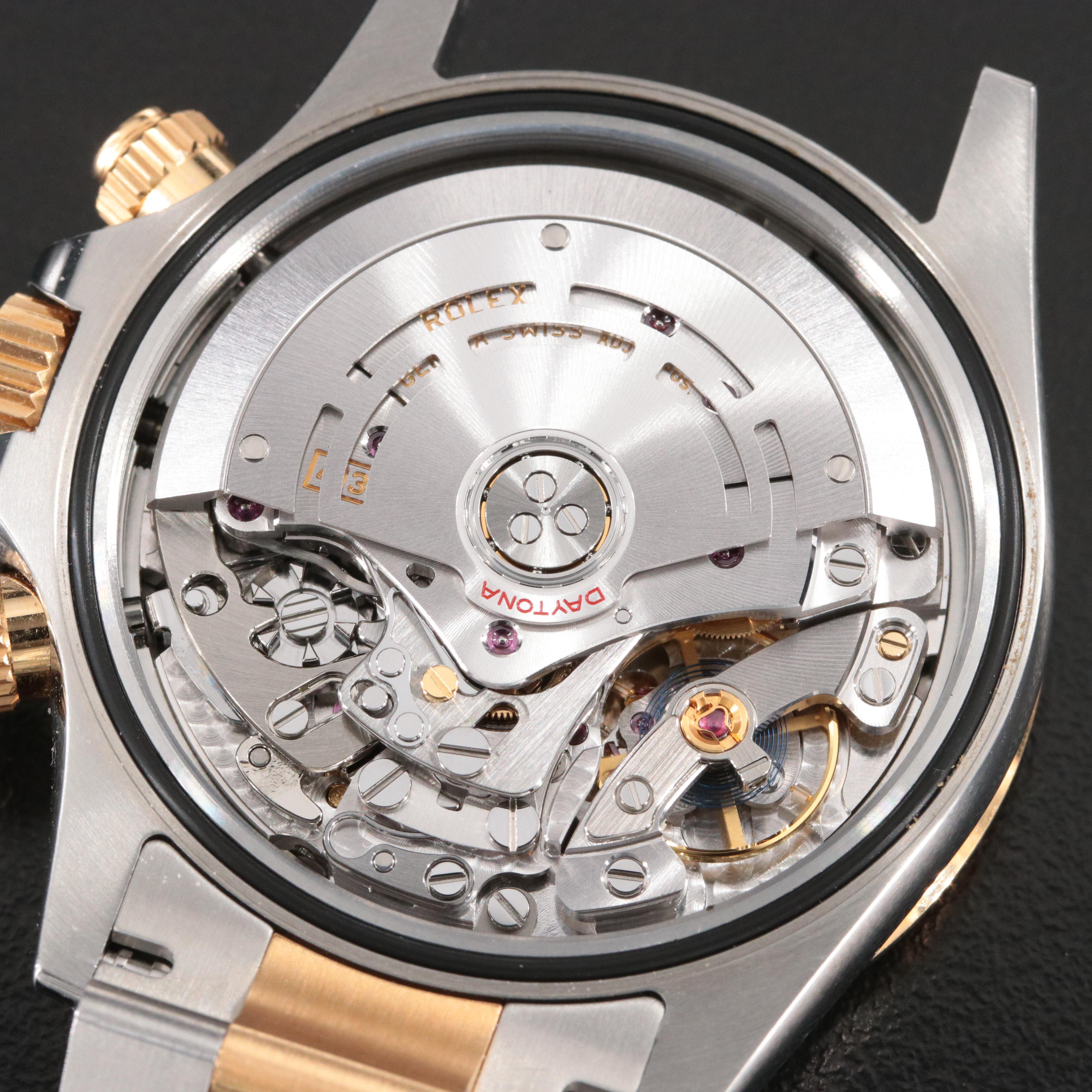 Rolex Cosmograph Daytona Rolesor 18K & Steel Oyster White Chrono Dial Watch