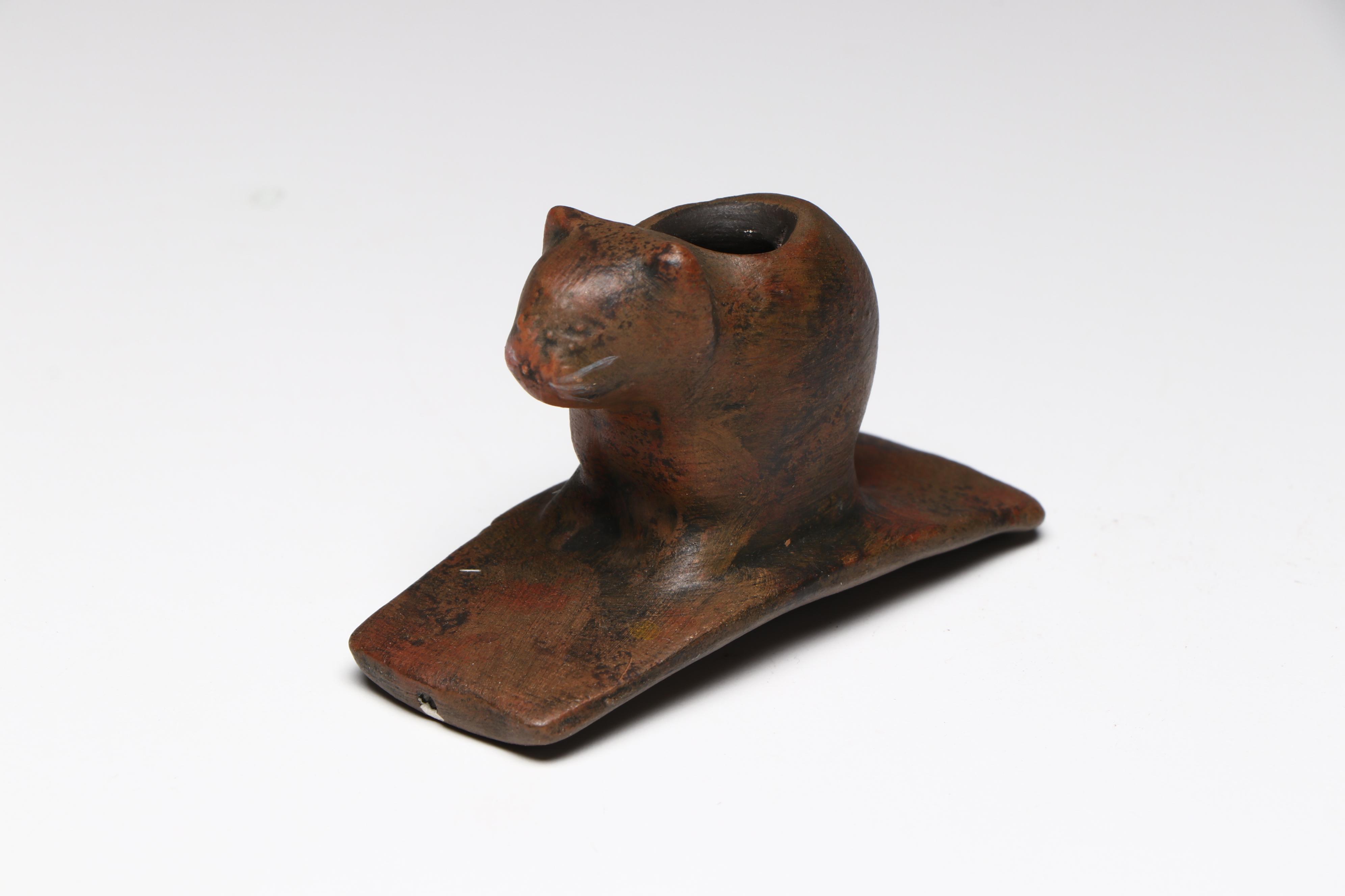 Four Indigenous Stone and Clay Pipe Bowls