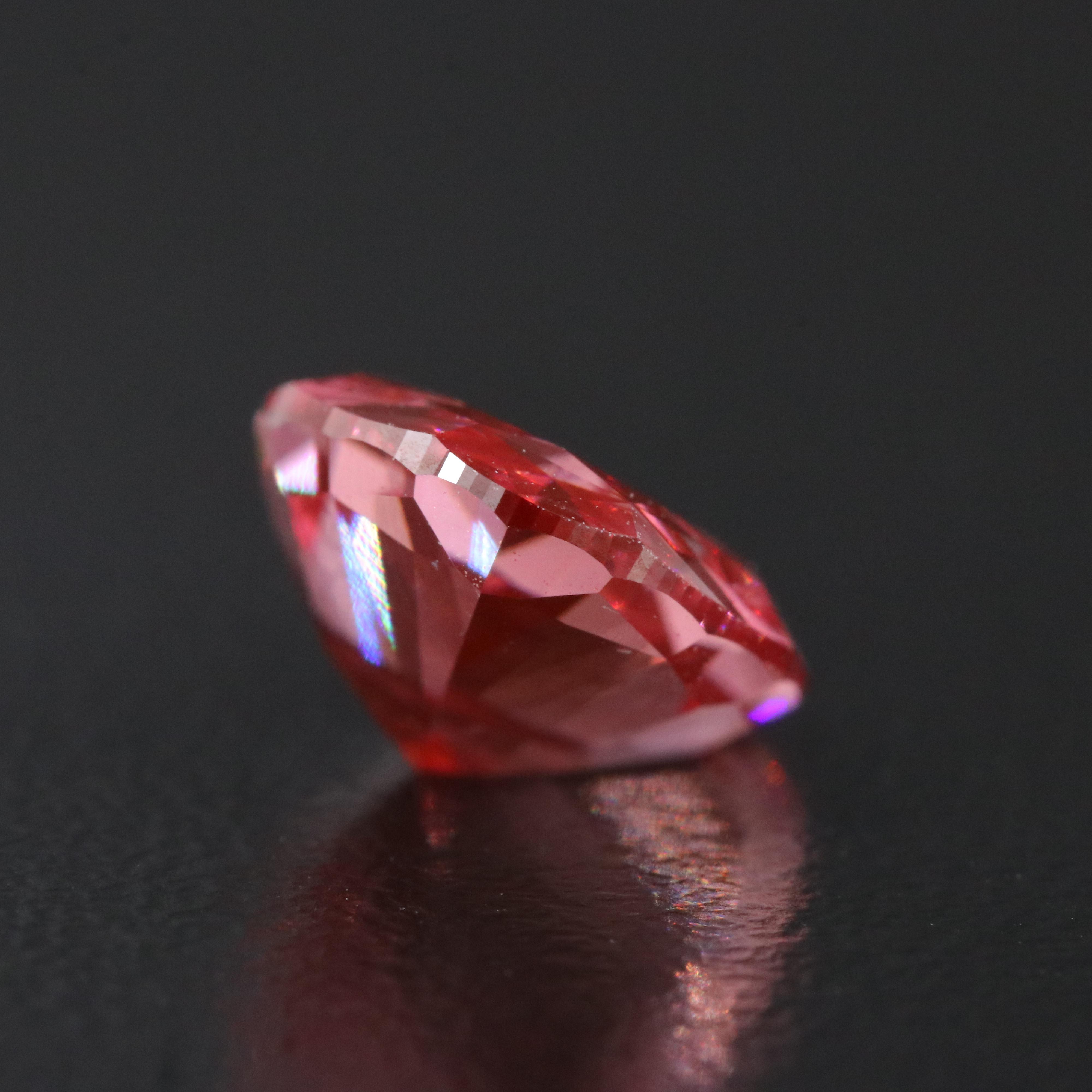 Loose 4.21 CT Lab Grown Fancy Pink Diamond