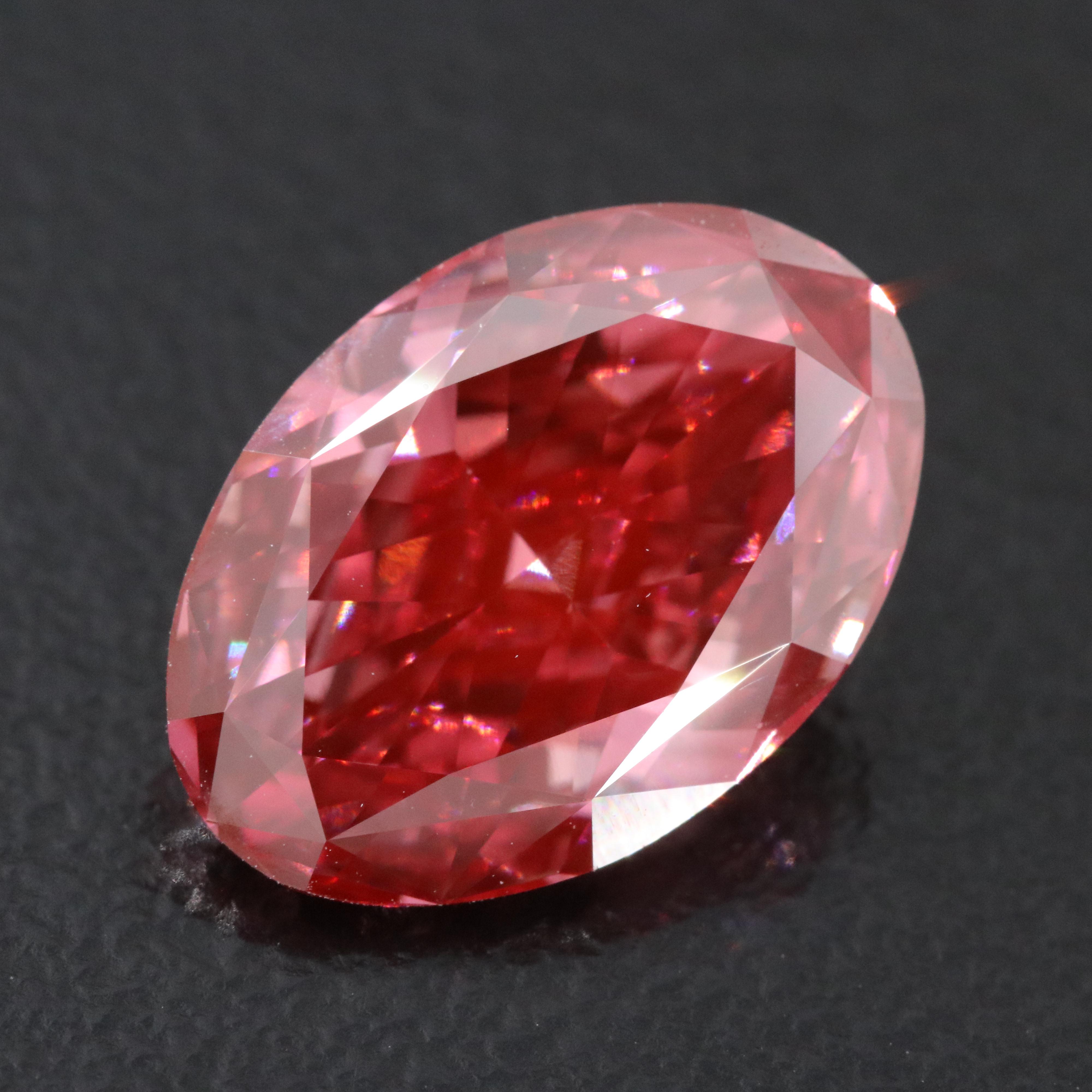 Loose 4.21 CT Lab Grown Fancy Pink Diamond