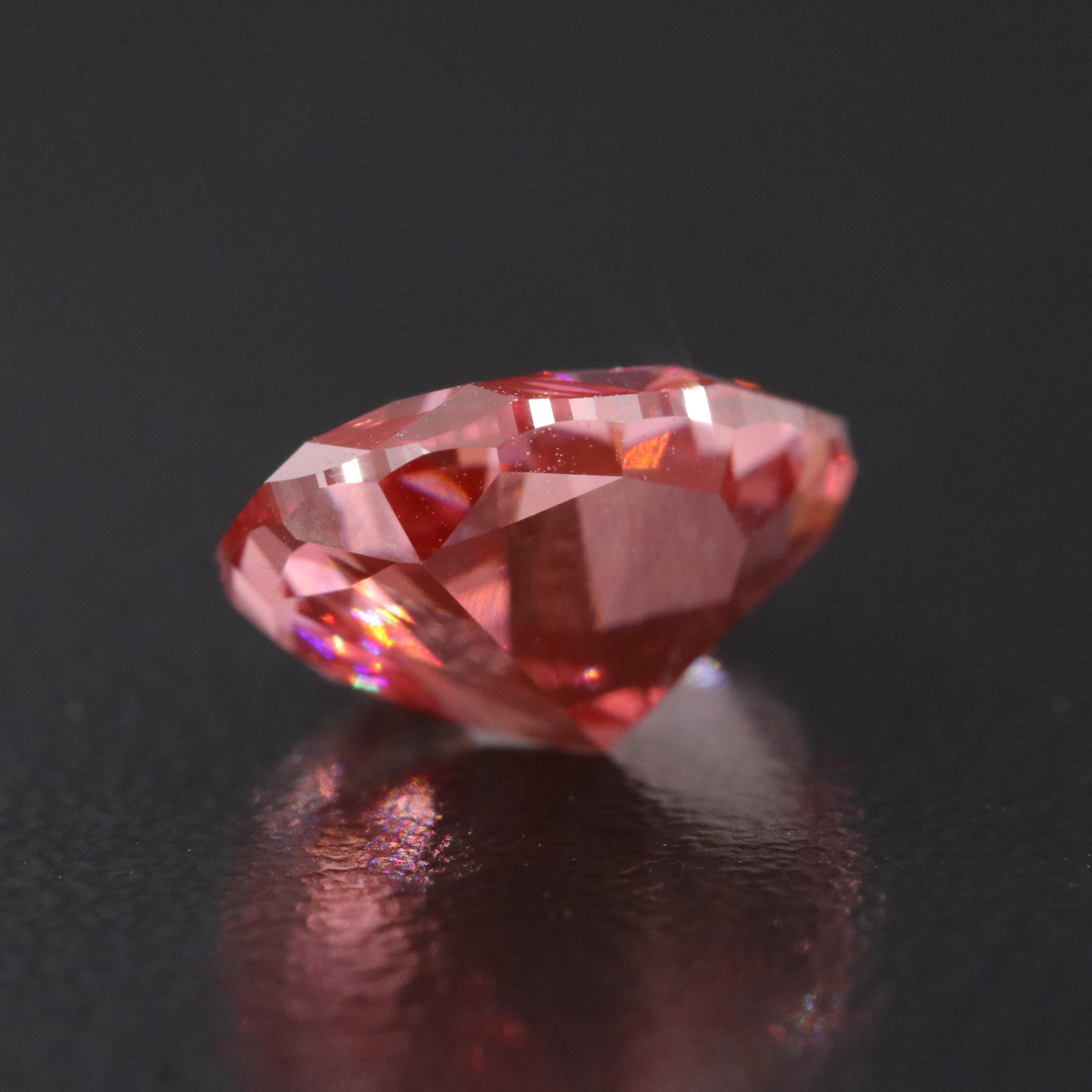 Loose 4.21 CT Lab Grown Fancy Pink Diamond