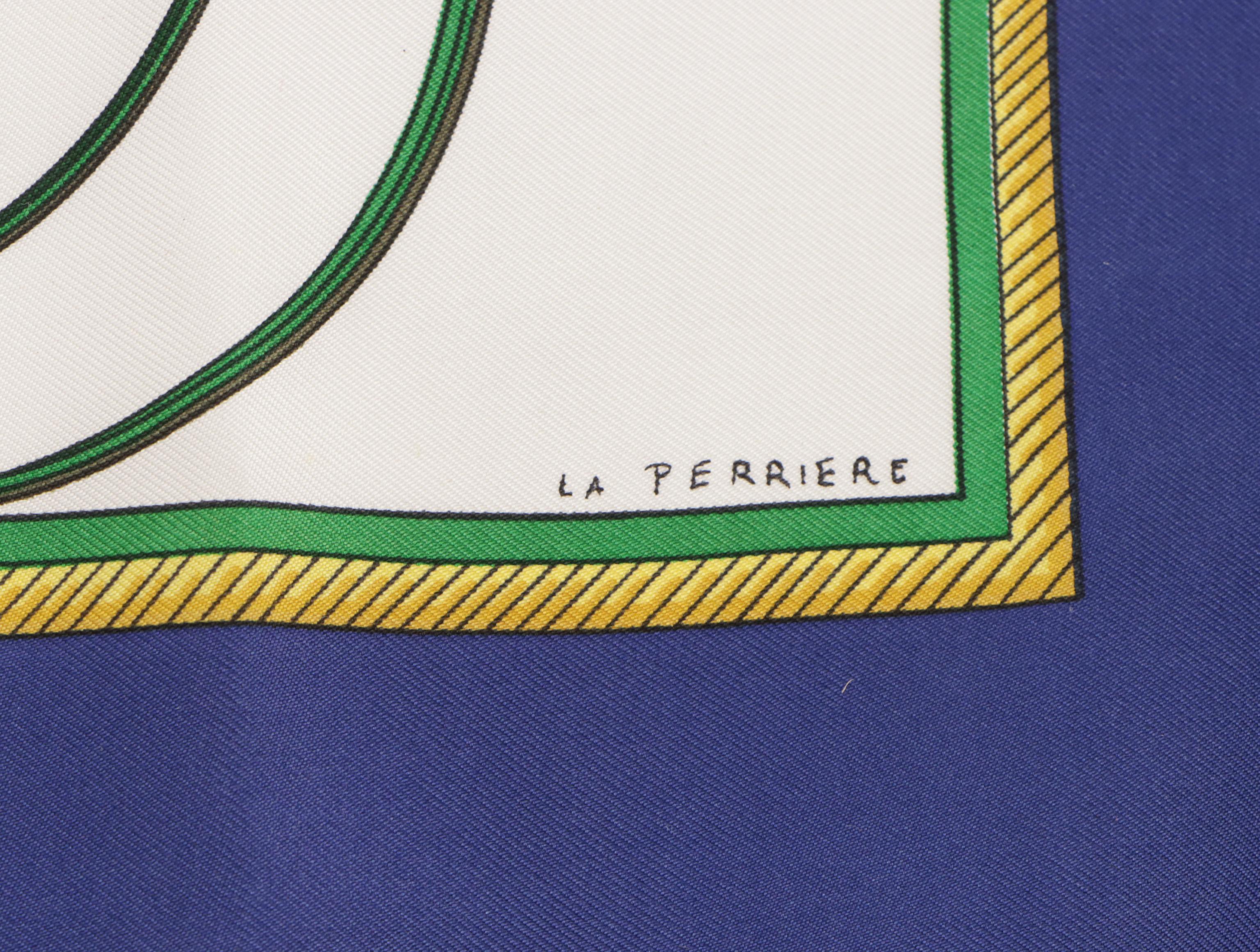 Hermès "Les Voitures a Transformation" Scarf 90 in Silk Twill