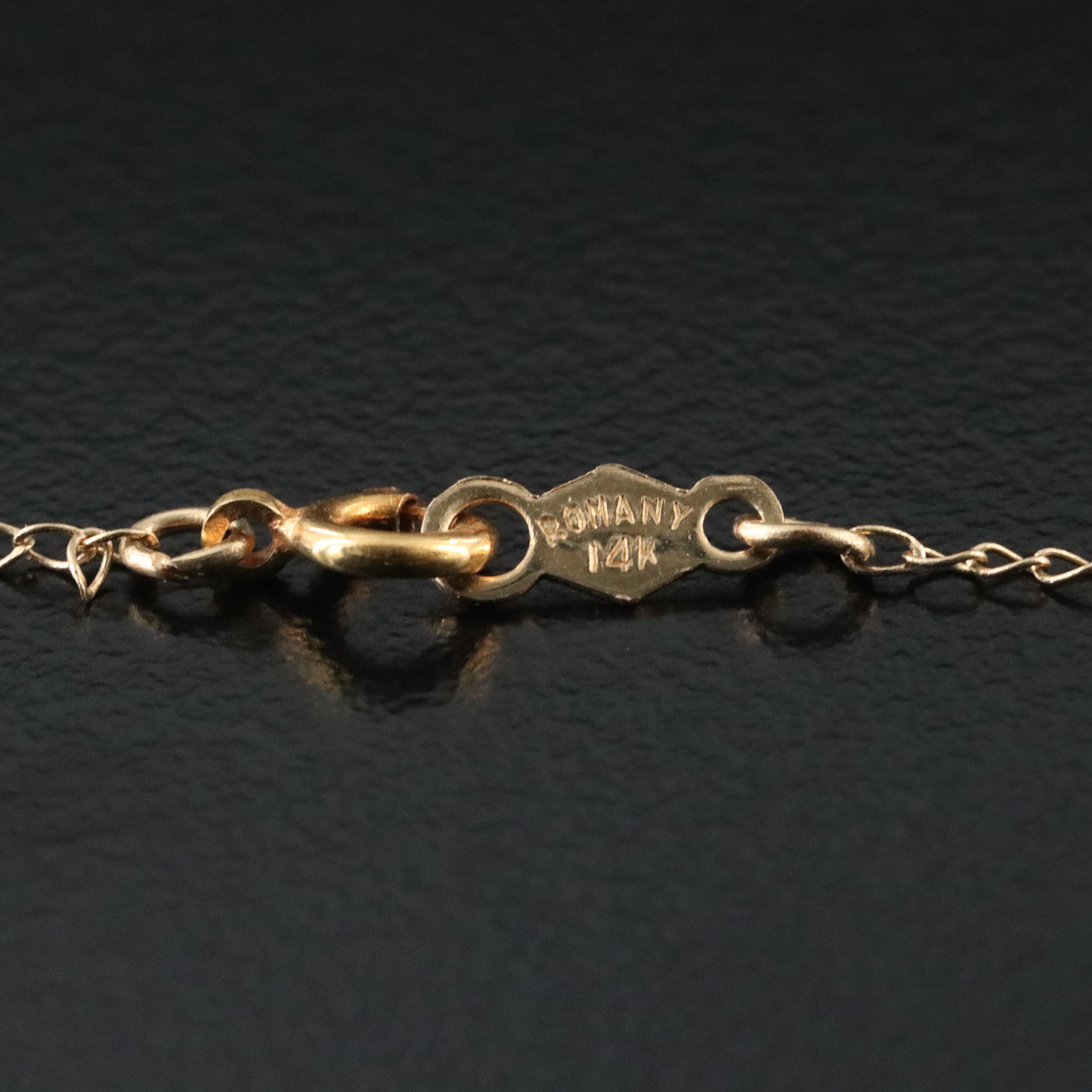 14K Plumeria Flower Heart Necklace