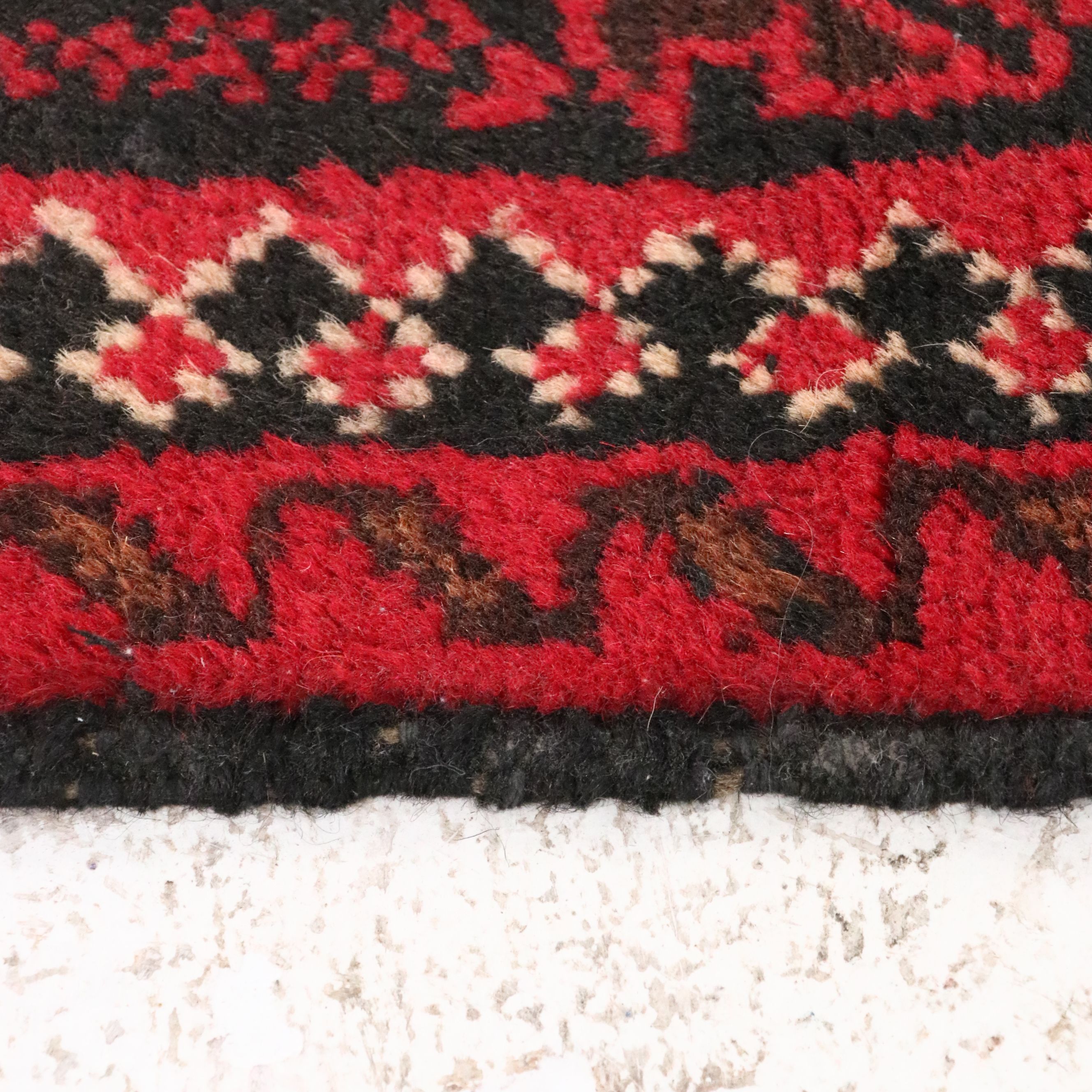 3'1 x 4'7 Hand-Knotted Afghan Baluch Prayer Rug