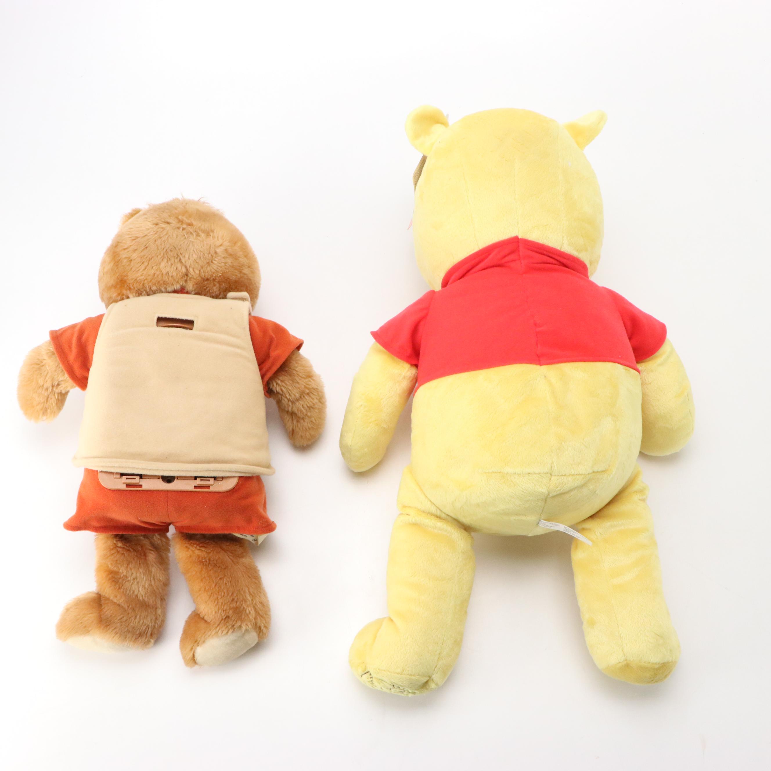 Toy Story 2 Strummin' Singin' Woody, Winnie the Pooh Bear, and Teddy Ruxpin