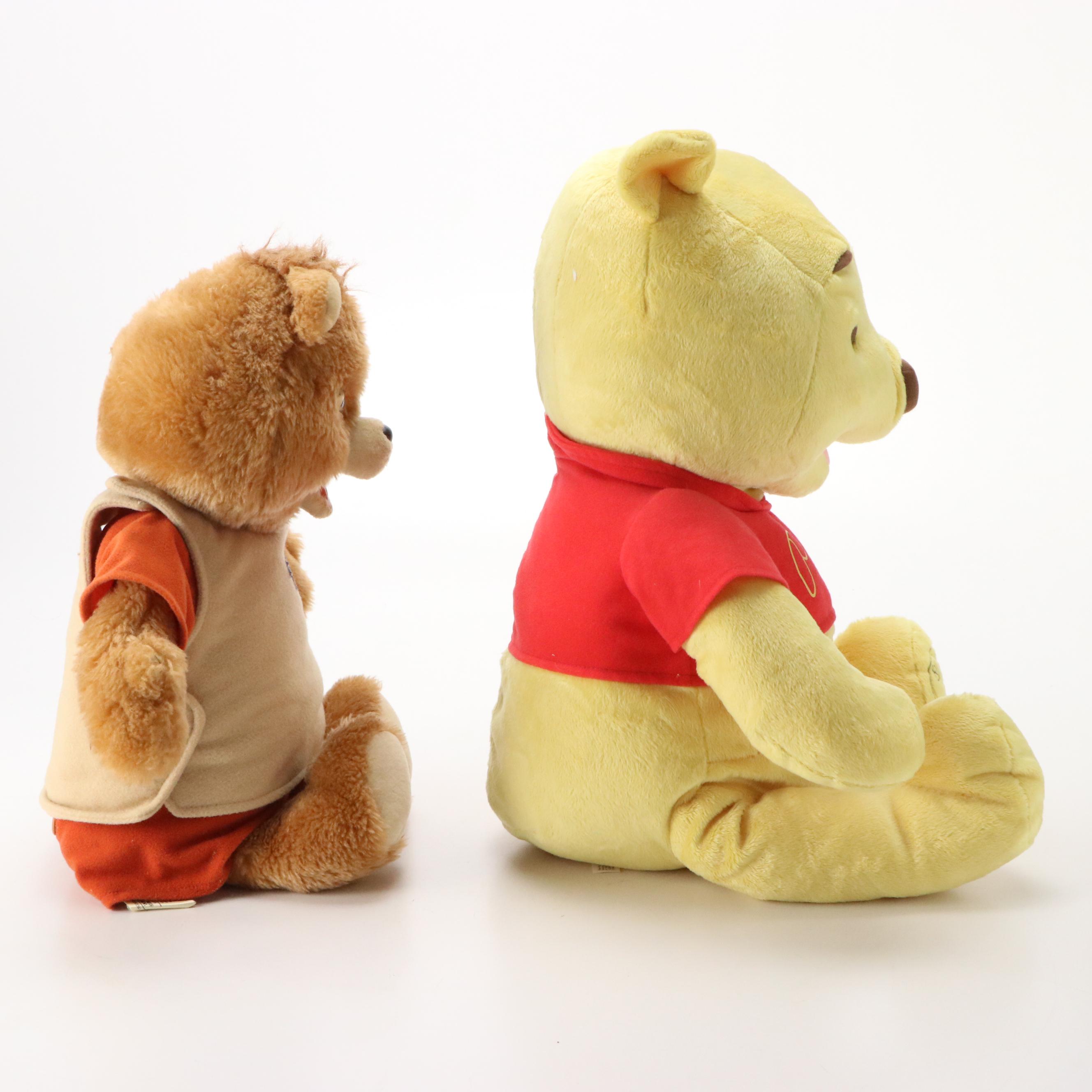 Toy Story 2 Strummin' Singin' Woody, Winnie the Pooh Bear, and Teddy Ruxpin