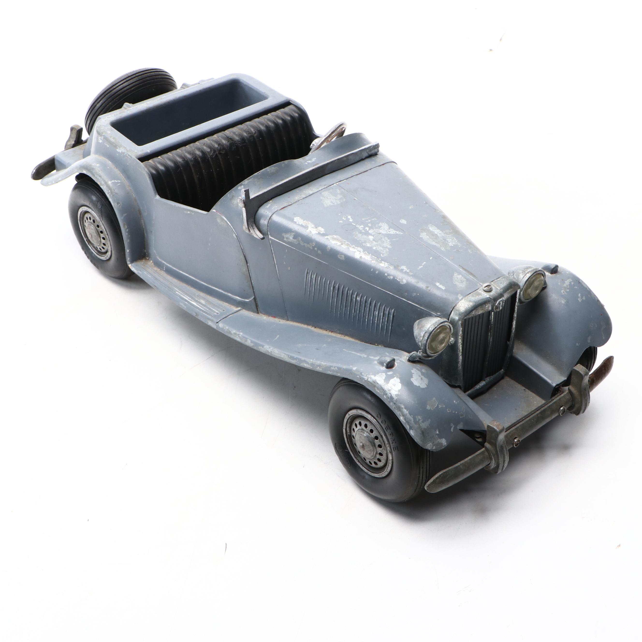 Doepke Model Toys Pressed Steel MG Roadster, Mid-20th Century