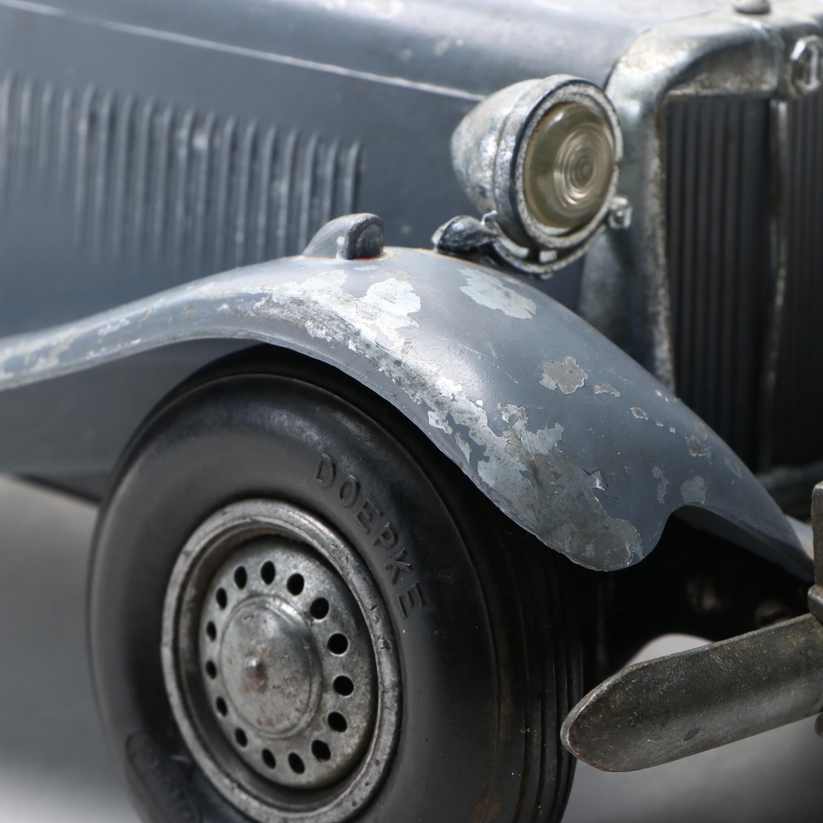 Doepke Model Toys Pressed Steel MG Roadster, Mid-20th Century