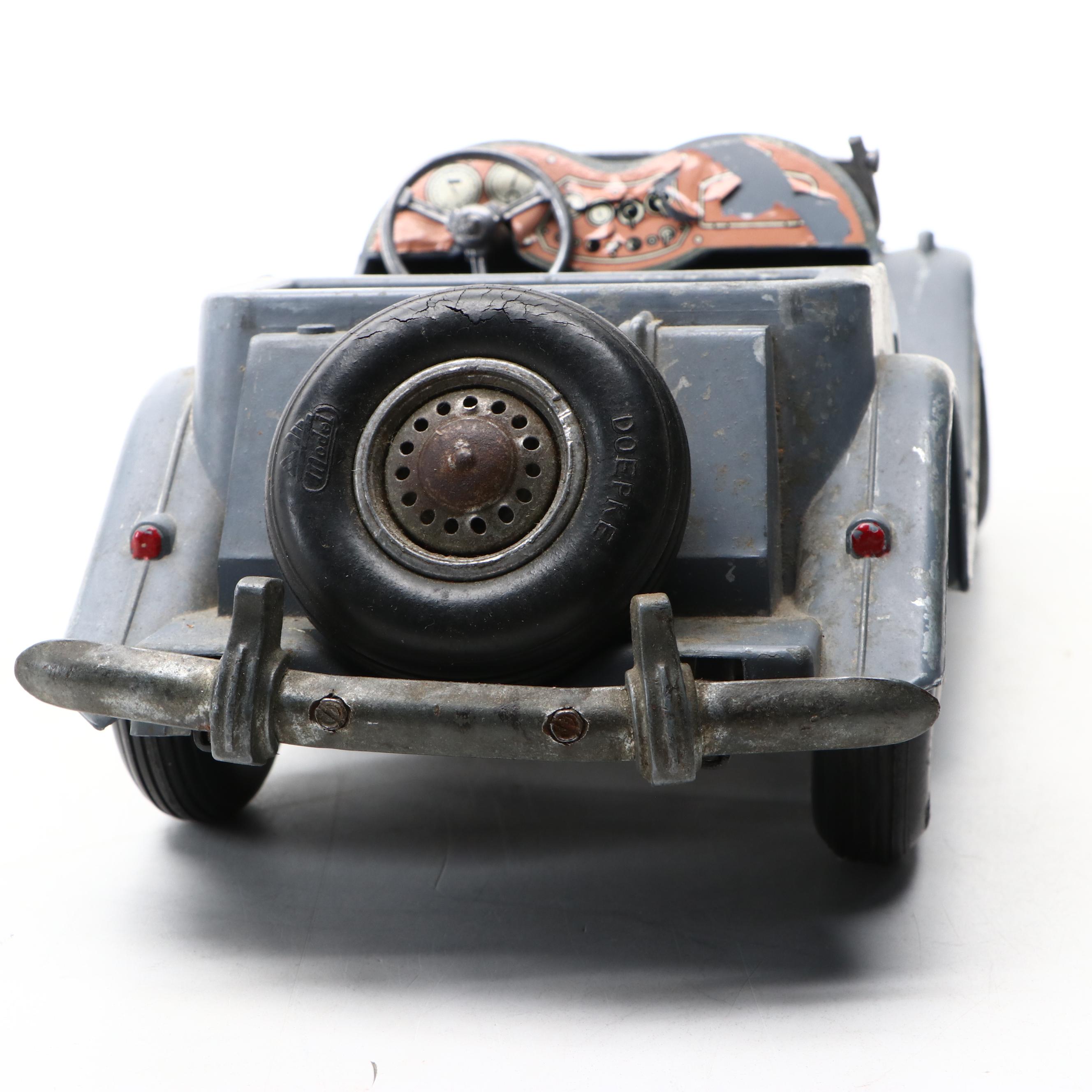 Doepke Model Toys Pressed Steel MG Roadster, Mid-20th Century