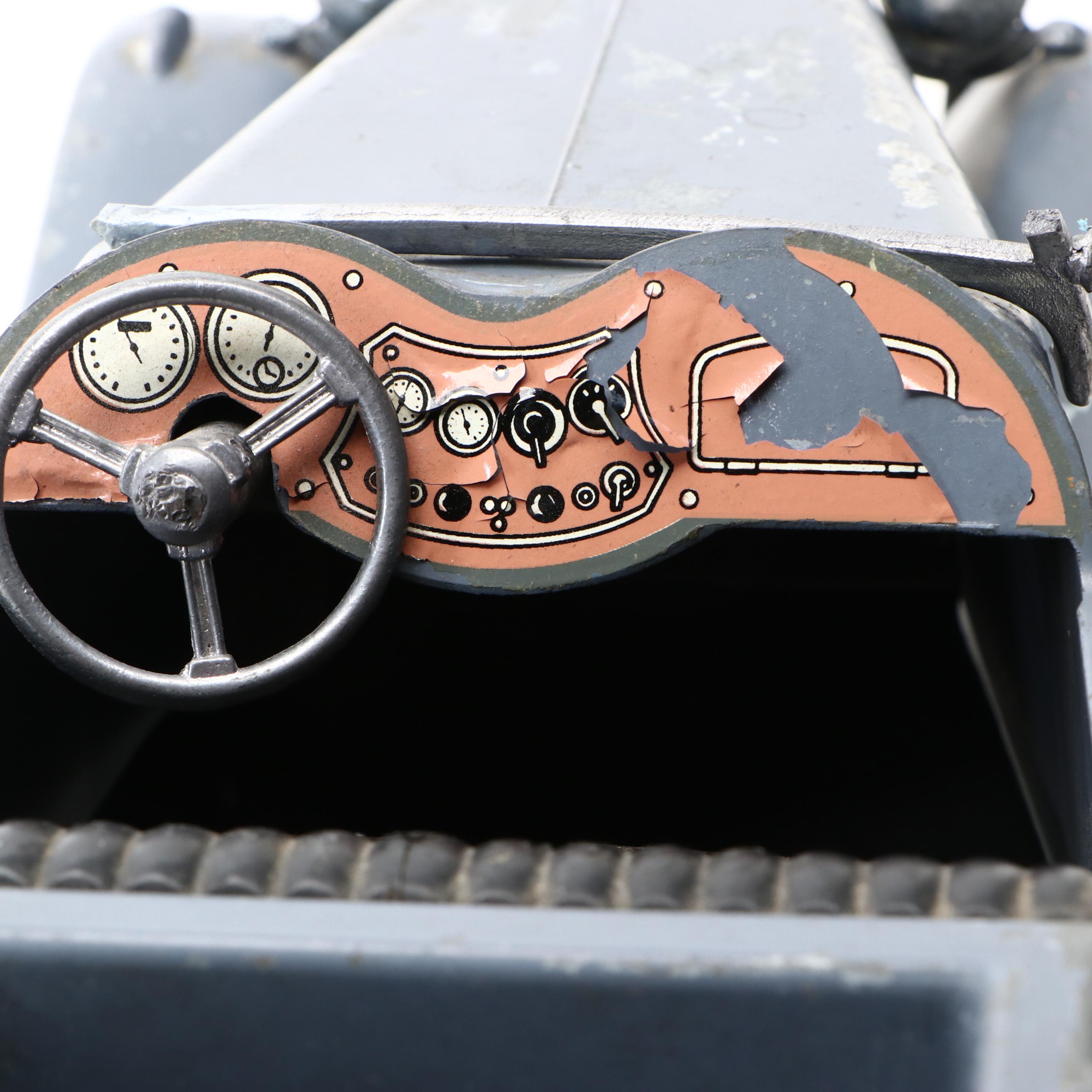 Doepke Model Toys Pressed Steel MG Roadster, Mid-20th Century