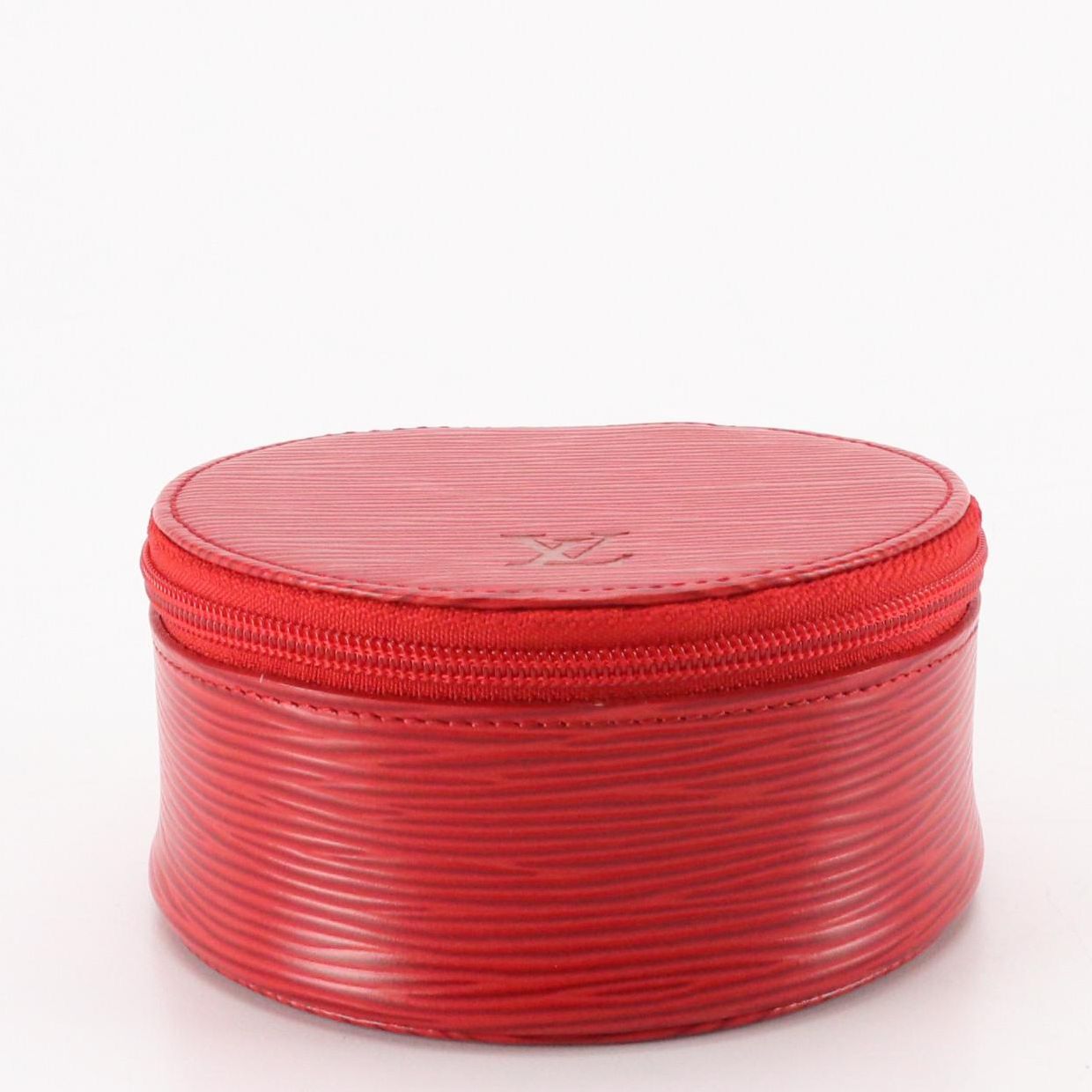 Louis Vuitton Ecrin Bijoux Zippered Jewelry Case in Red Epi Leather