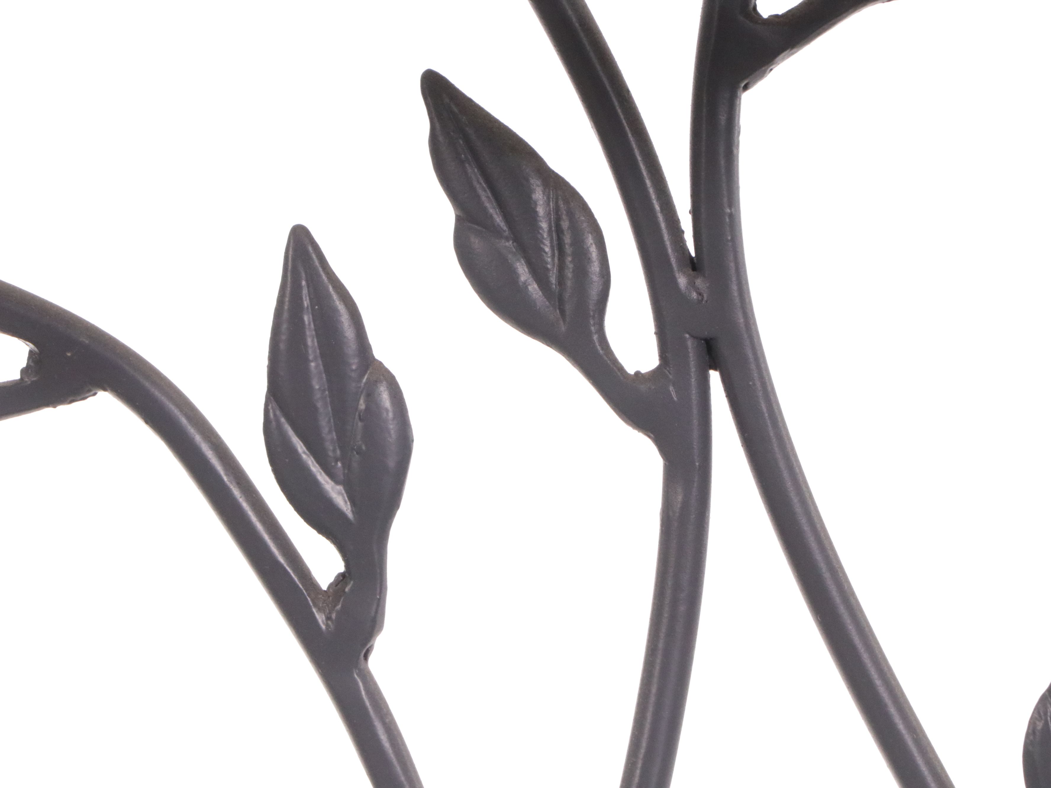 French Style Faux Bois Metal and Glass Baker's Rack