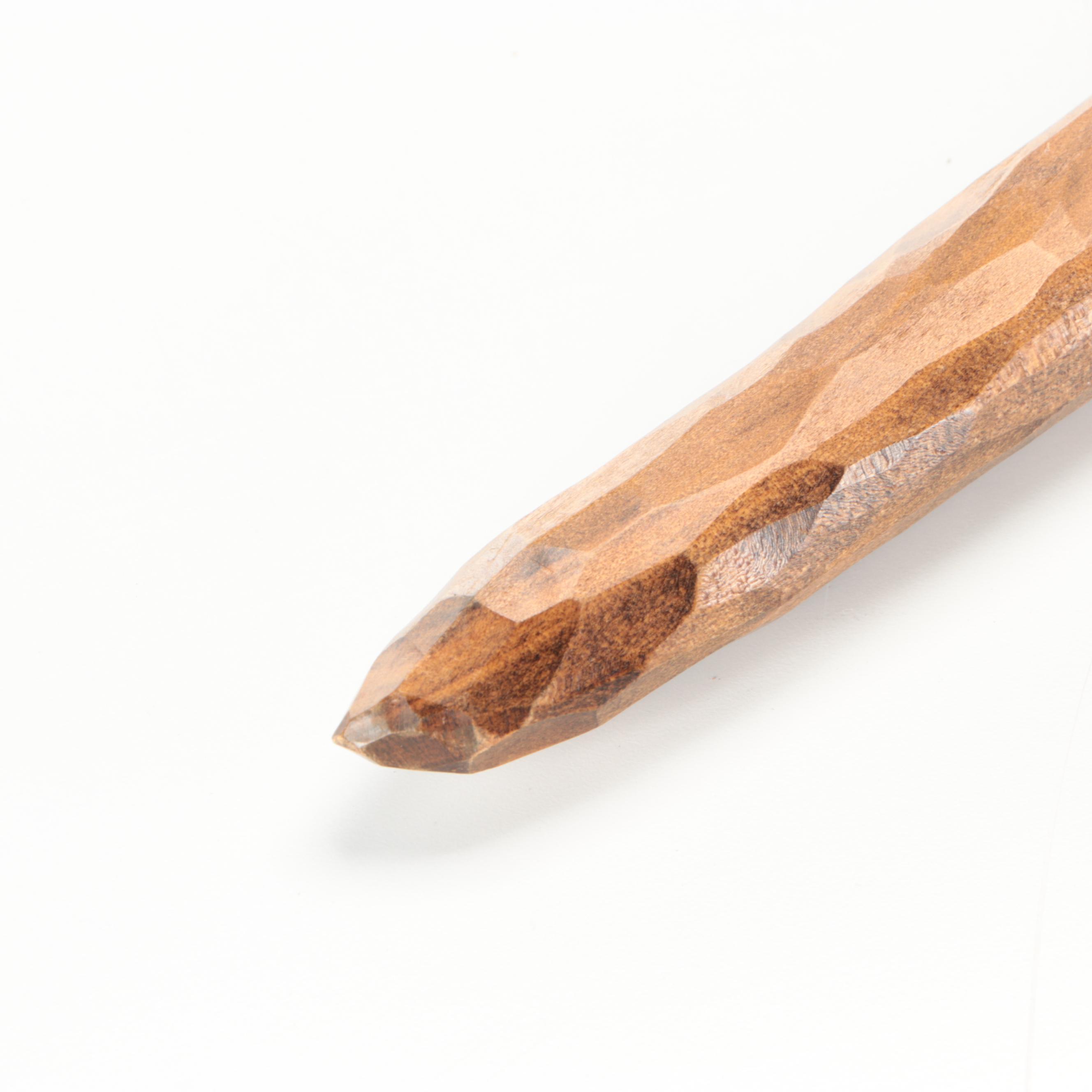 Maori Wood and Abalone Inlay Tewhatewha