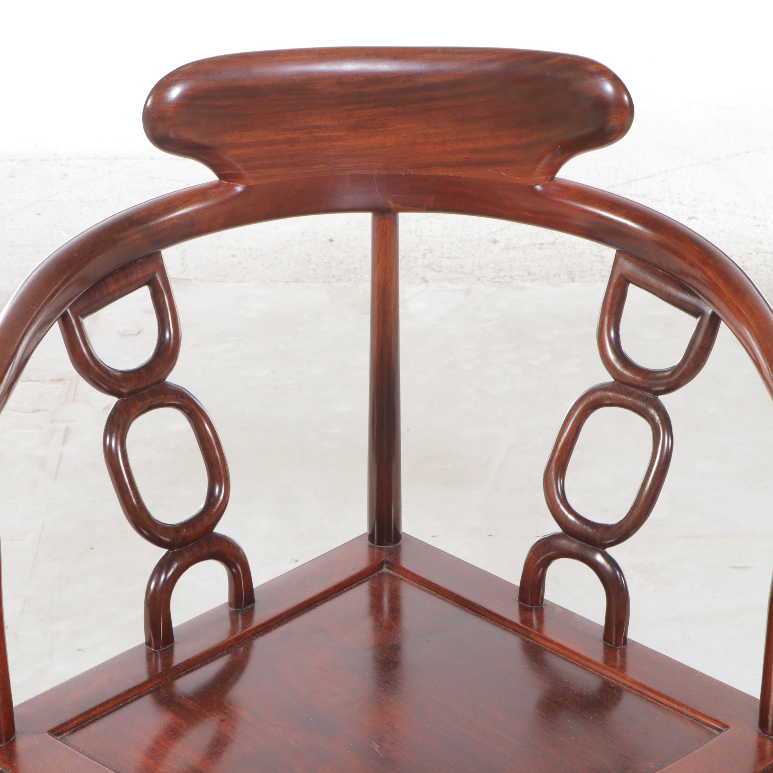 Chinese Rosewood Corner Chair