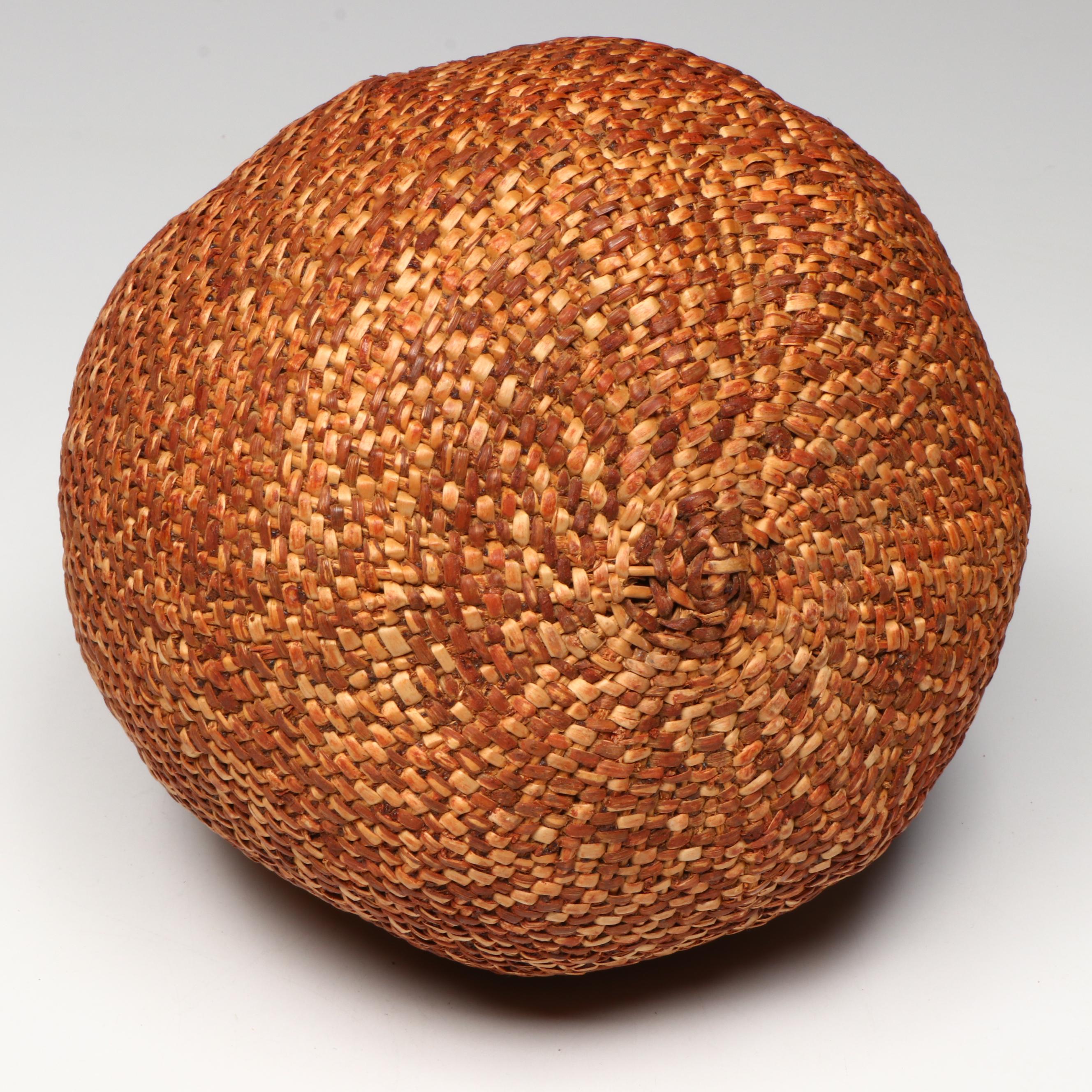 Indigenous Great Basin Paiute Basketry Storage Jars