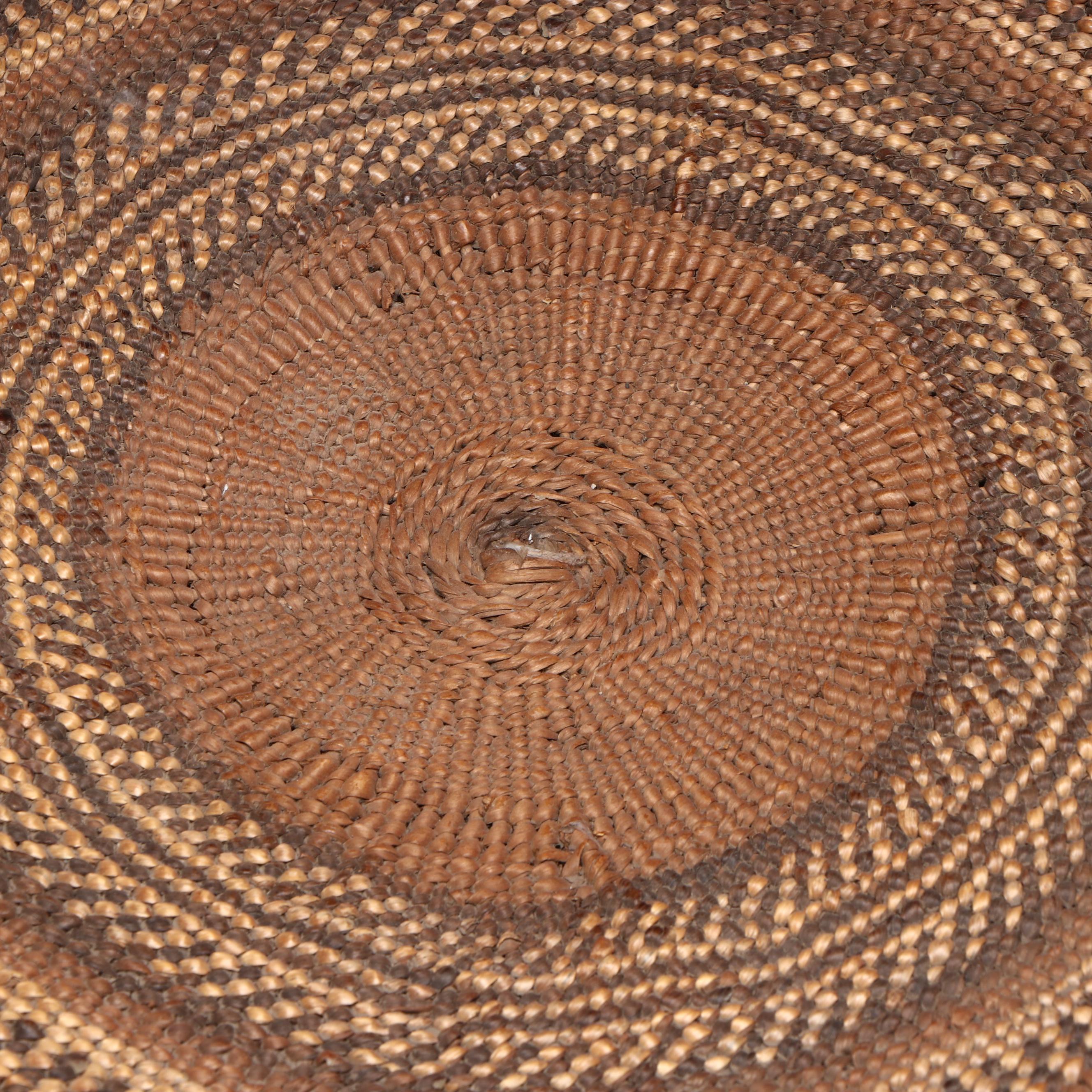 Northern Californian Karuk Hand-Woven Basket Tray