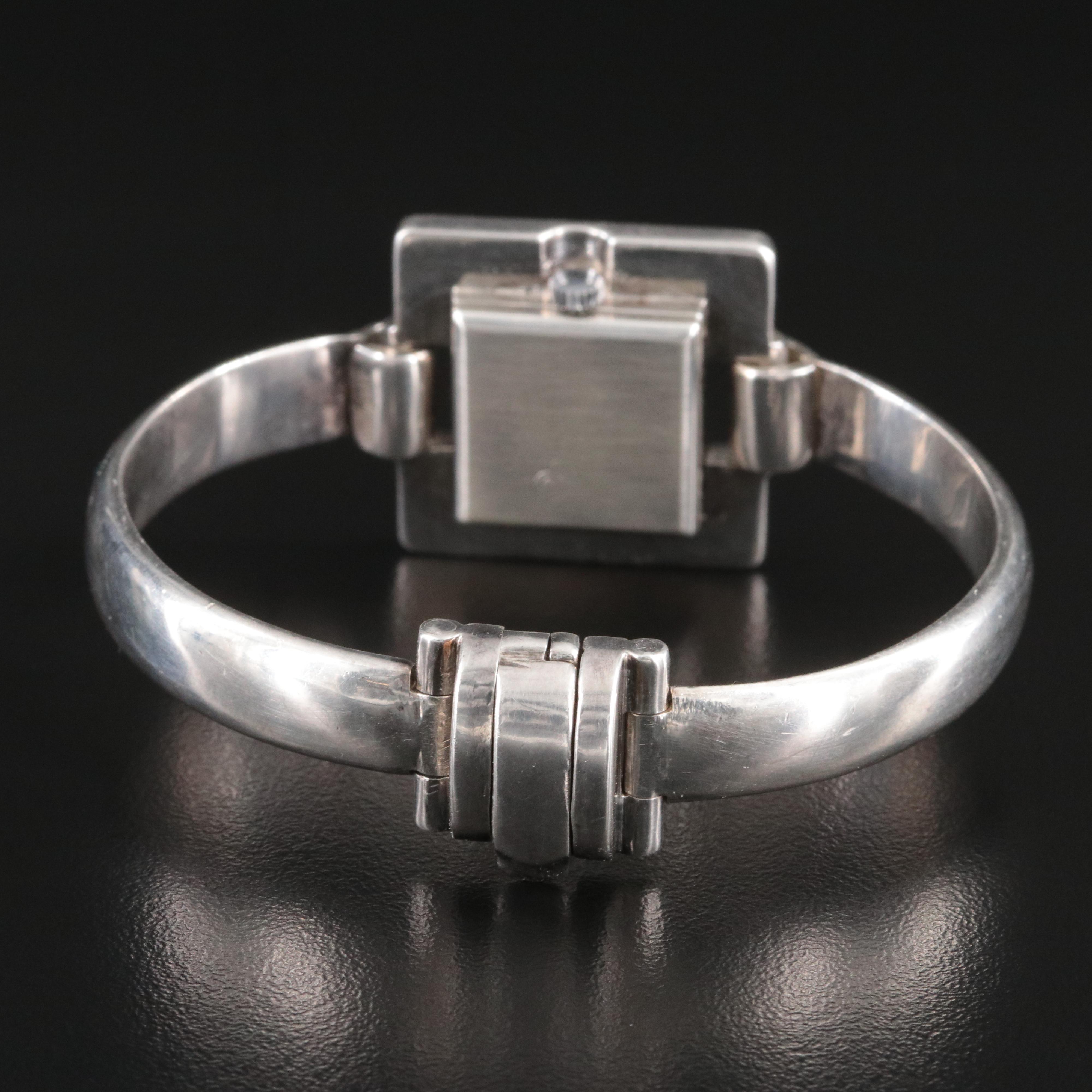 Vintage Hamilton 900 Silver Bangle Watch