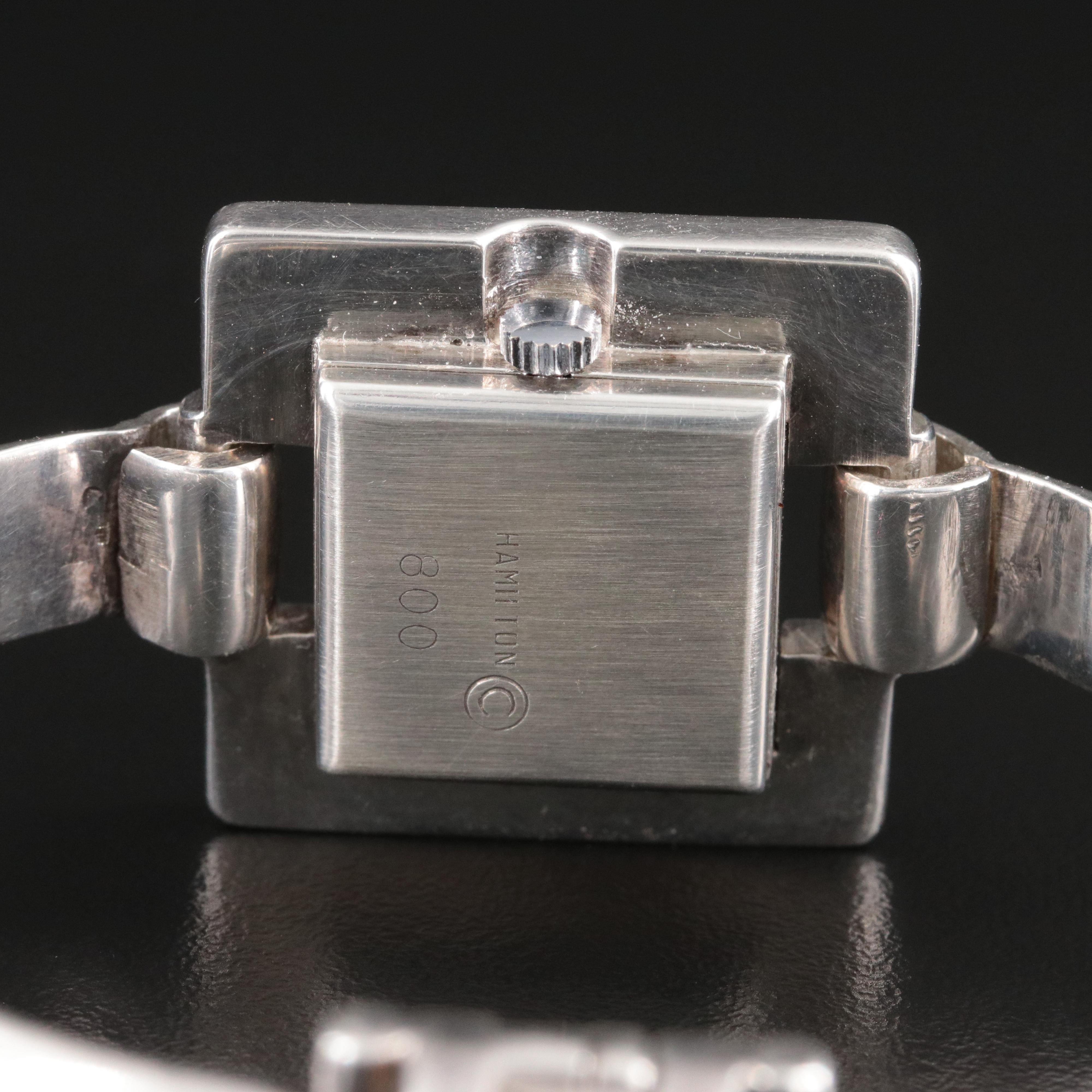 Vintage Hamilton 900 Silver Bangle Watch