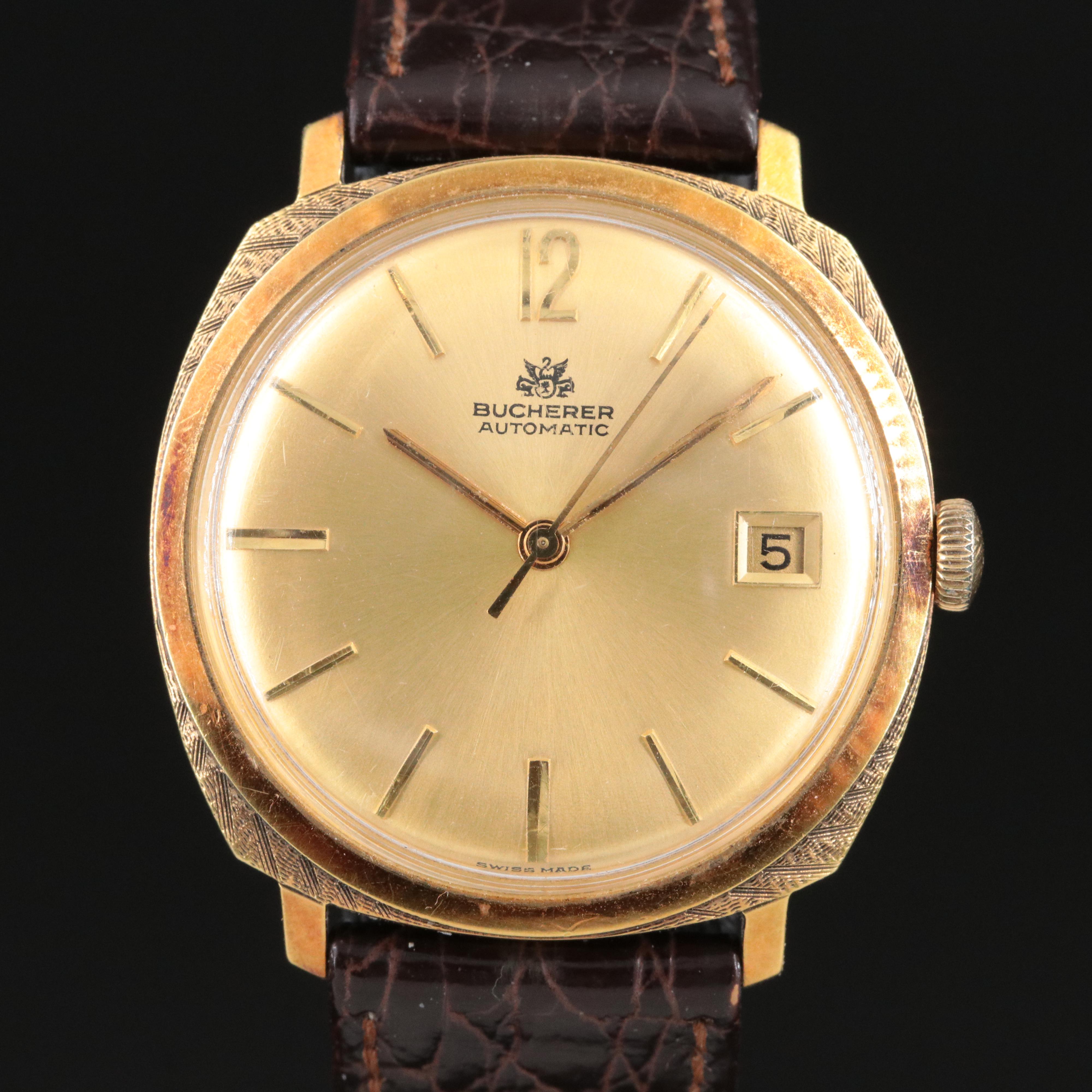 Bucherer Vintage Gold-Plated Watch