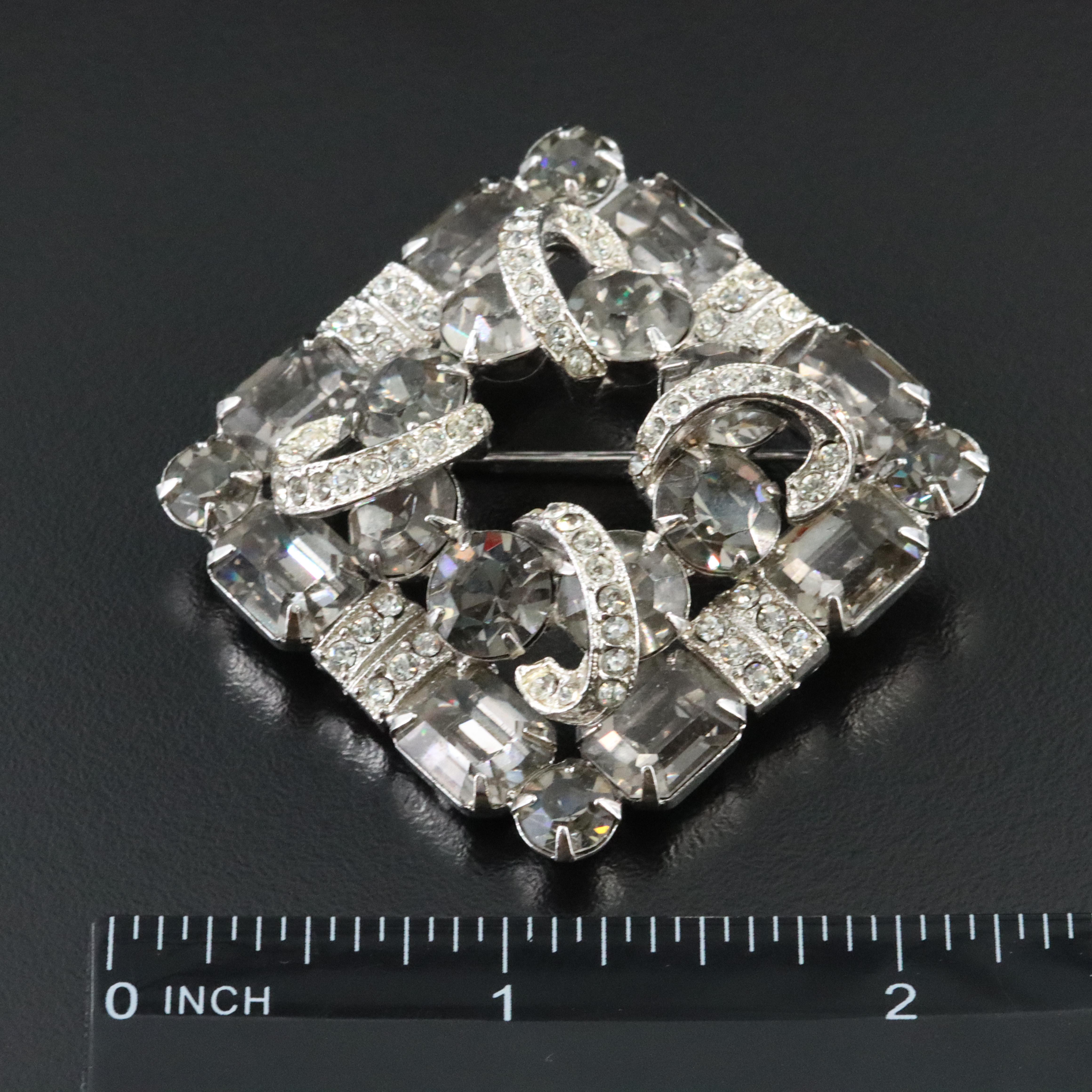 Weiss Rhinestone Brooch