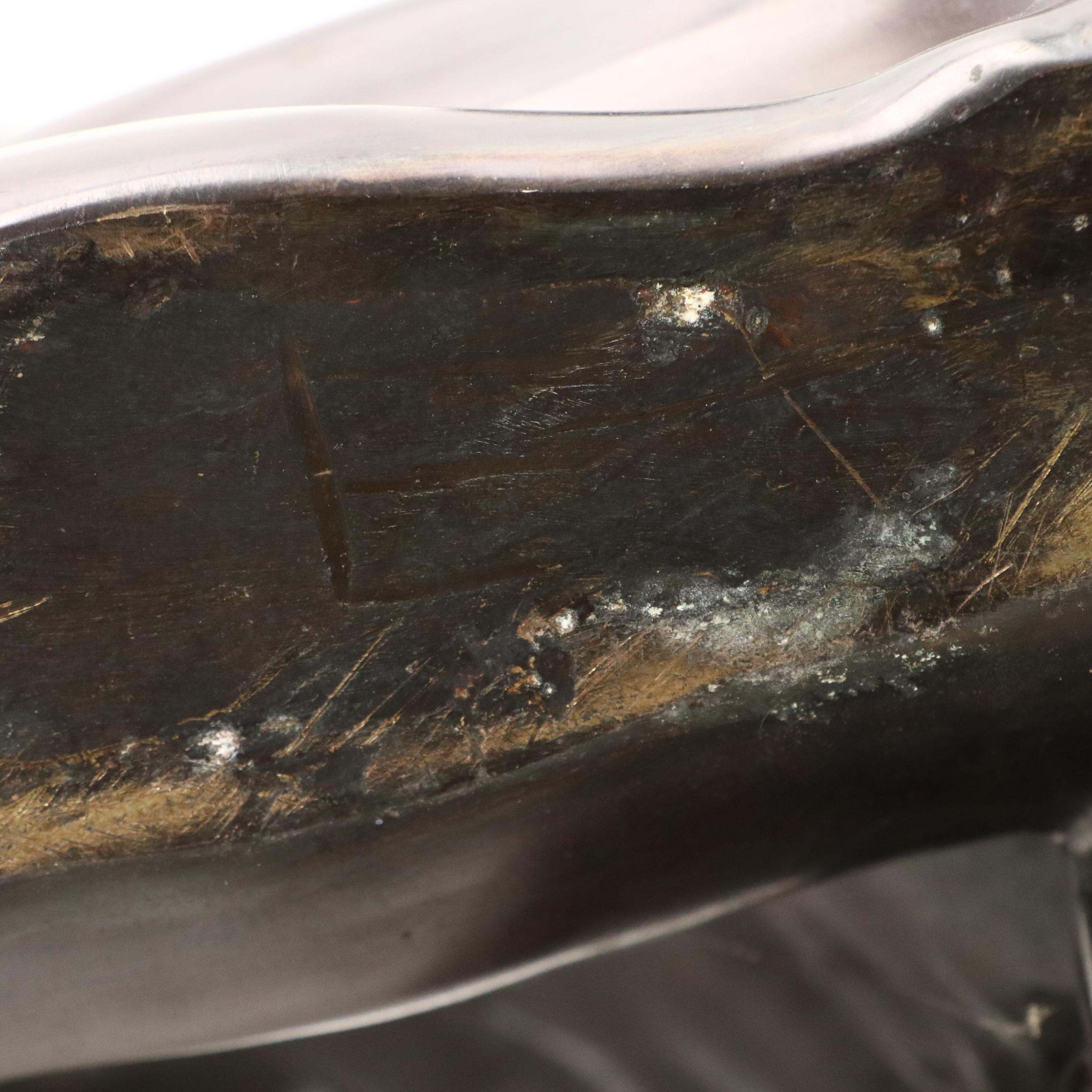 Cast Bronze Sculpture of Crouching Cupid, 20th Century