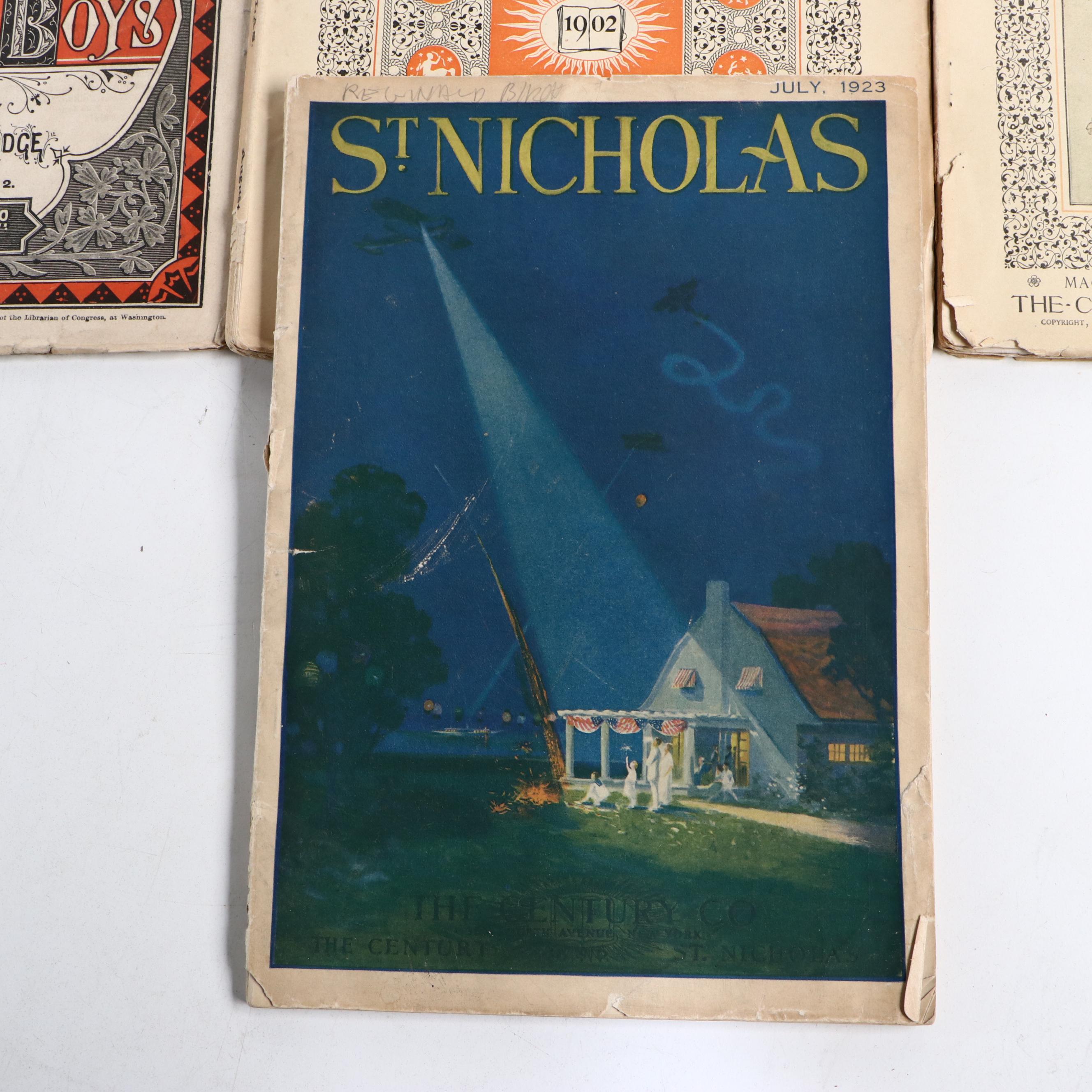 Illustrated "St. Nicholas" Magazine Issues, Late 19th/Early 20th Century