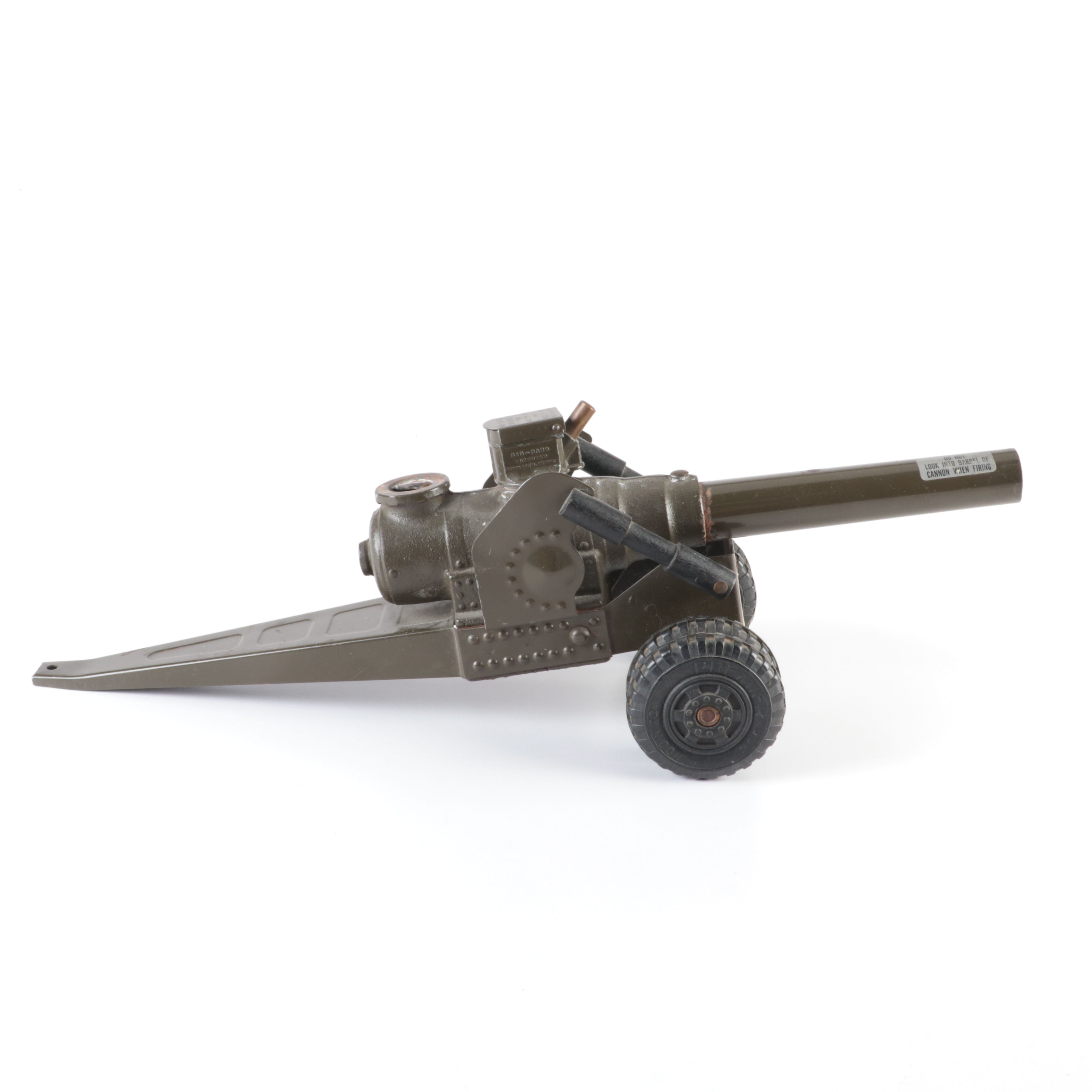 Vintage "Big Bang" Field Artillery Metal Toy Cannon