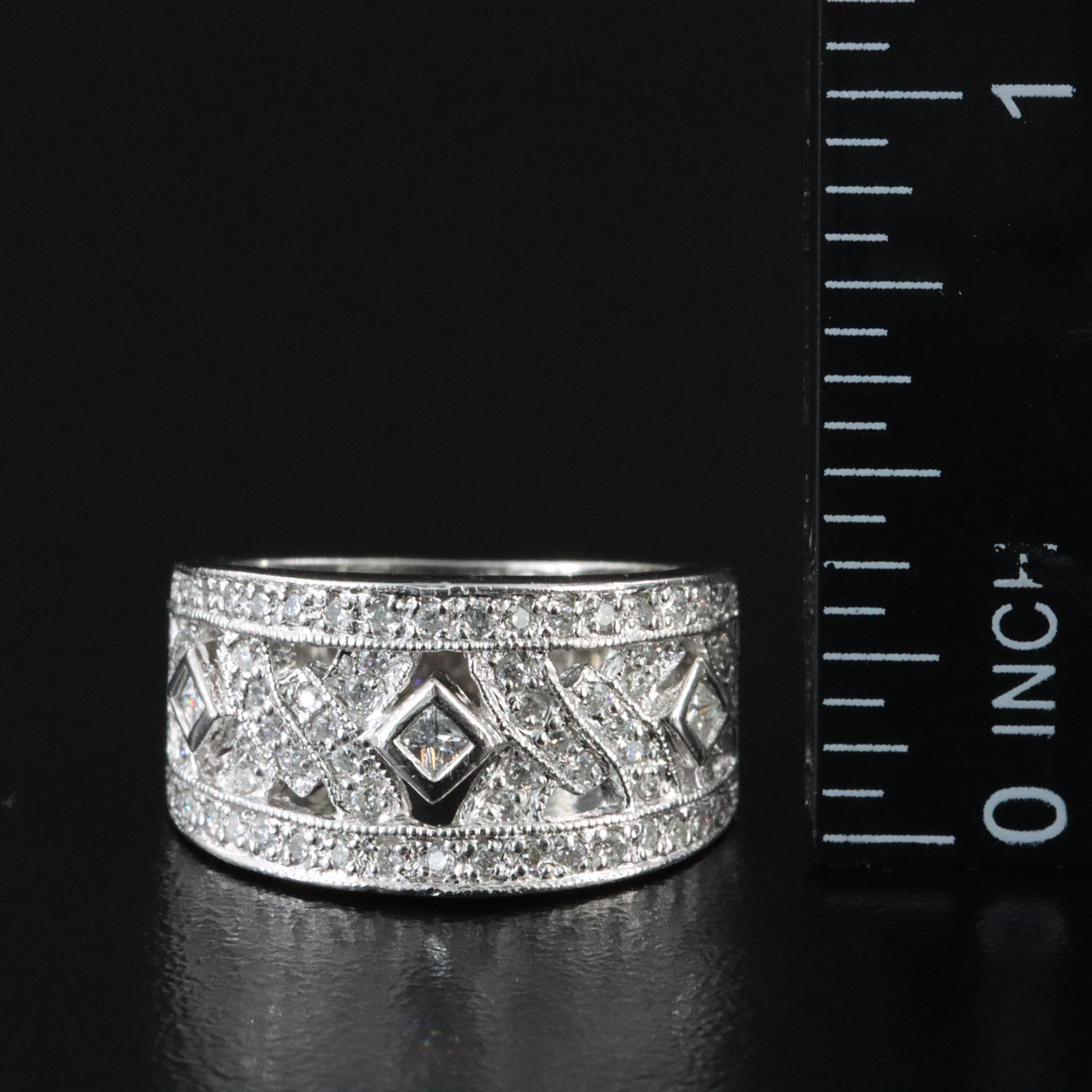 Platinum 0.61 CTW Diamond Ring