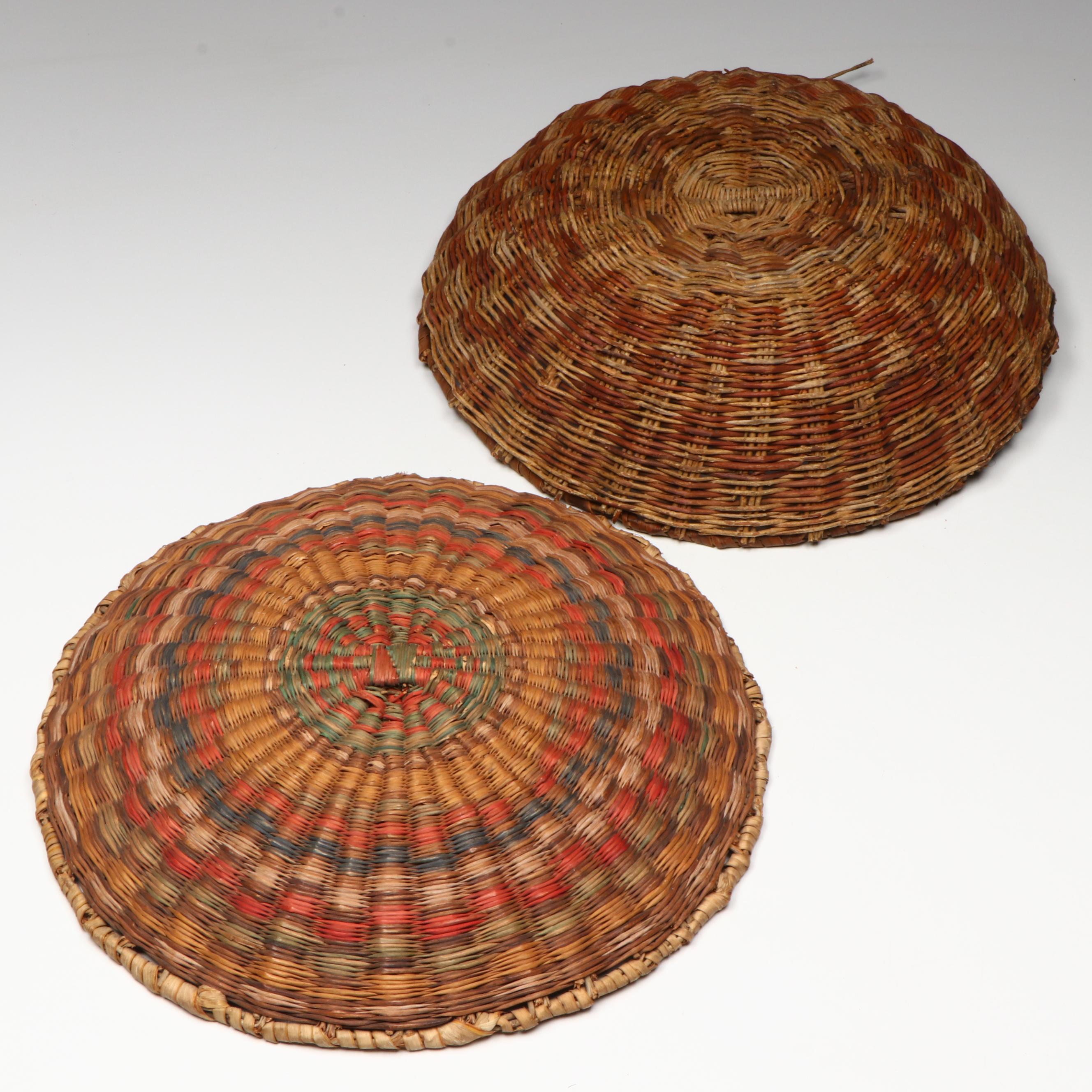 Two Indigenous Southwest Hopi Wickerwork Baskets