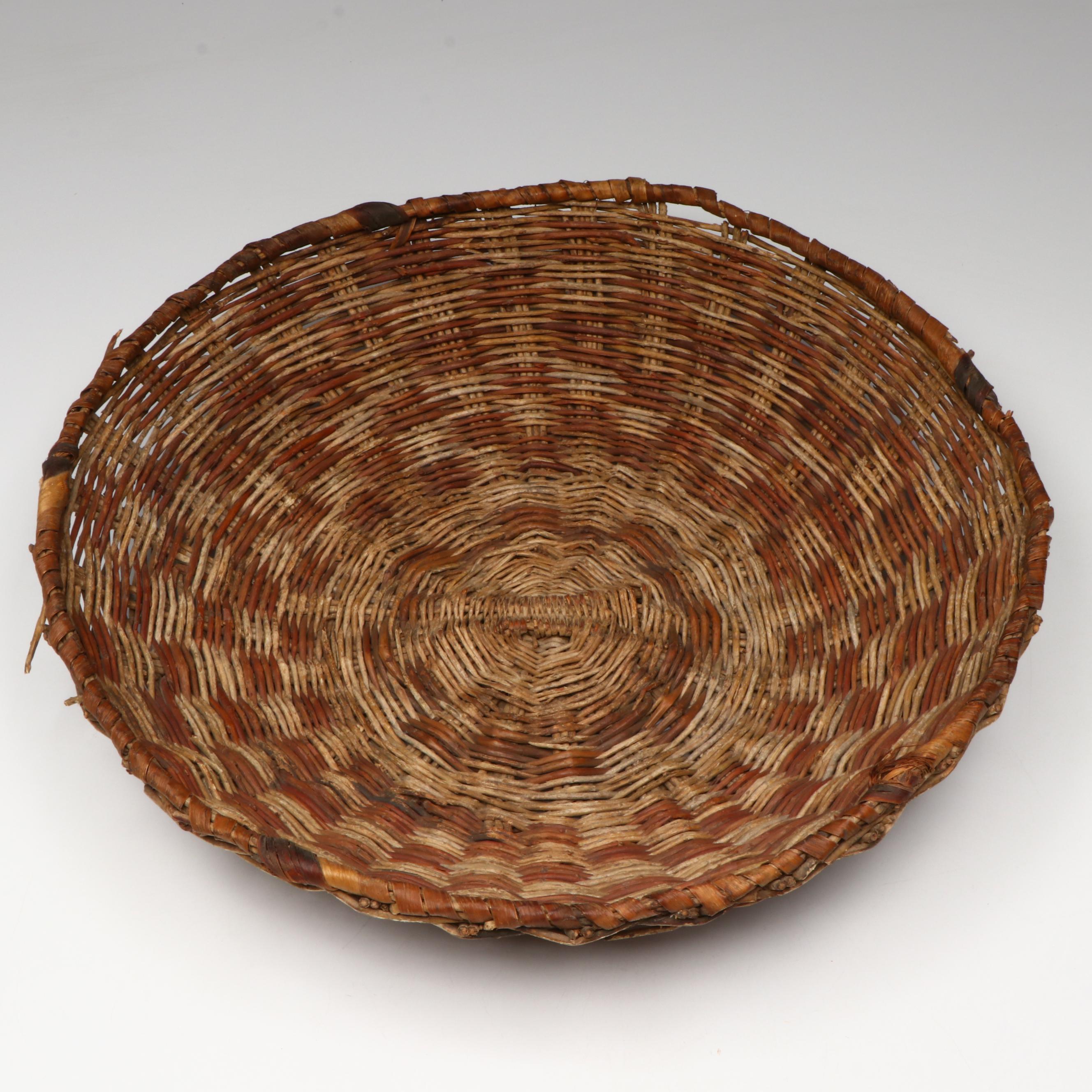 Two Indigenous Southwest Hopi Wickerwork Baskets