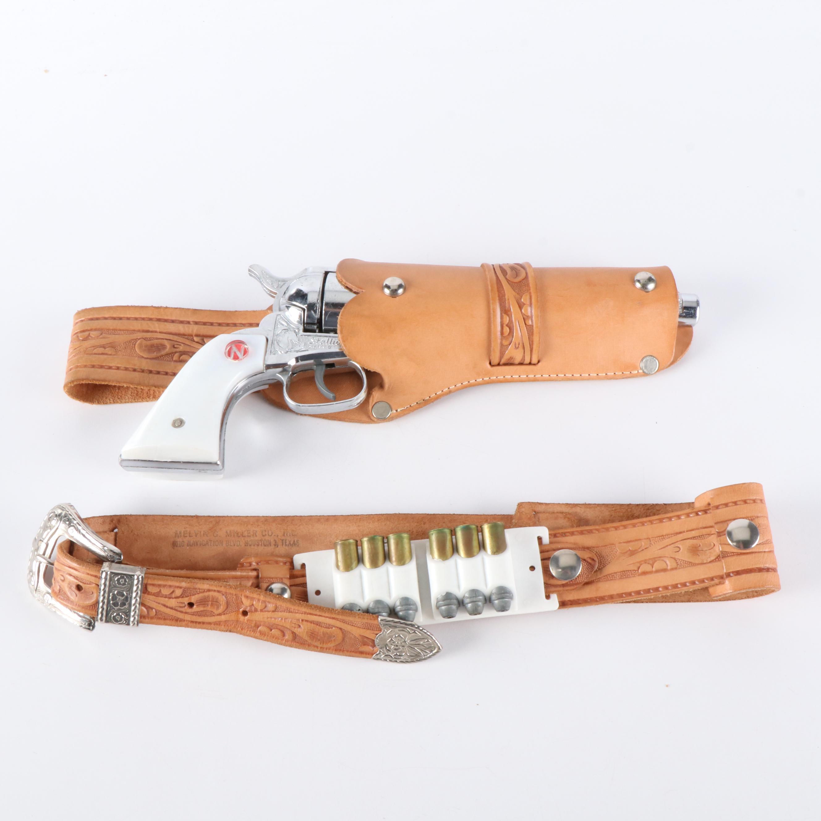 Nichols Stallion .45 Cap Pistol with Deluxe Holster