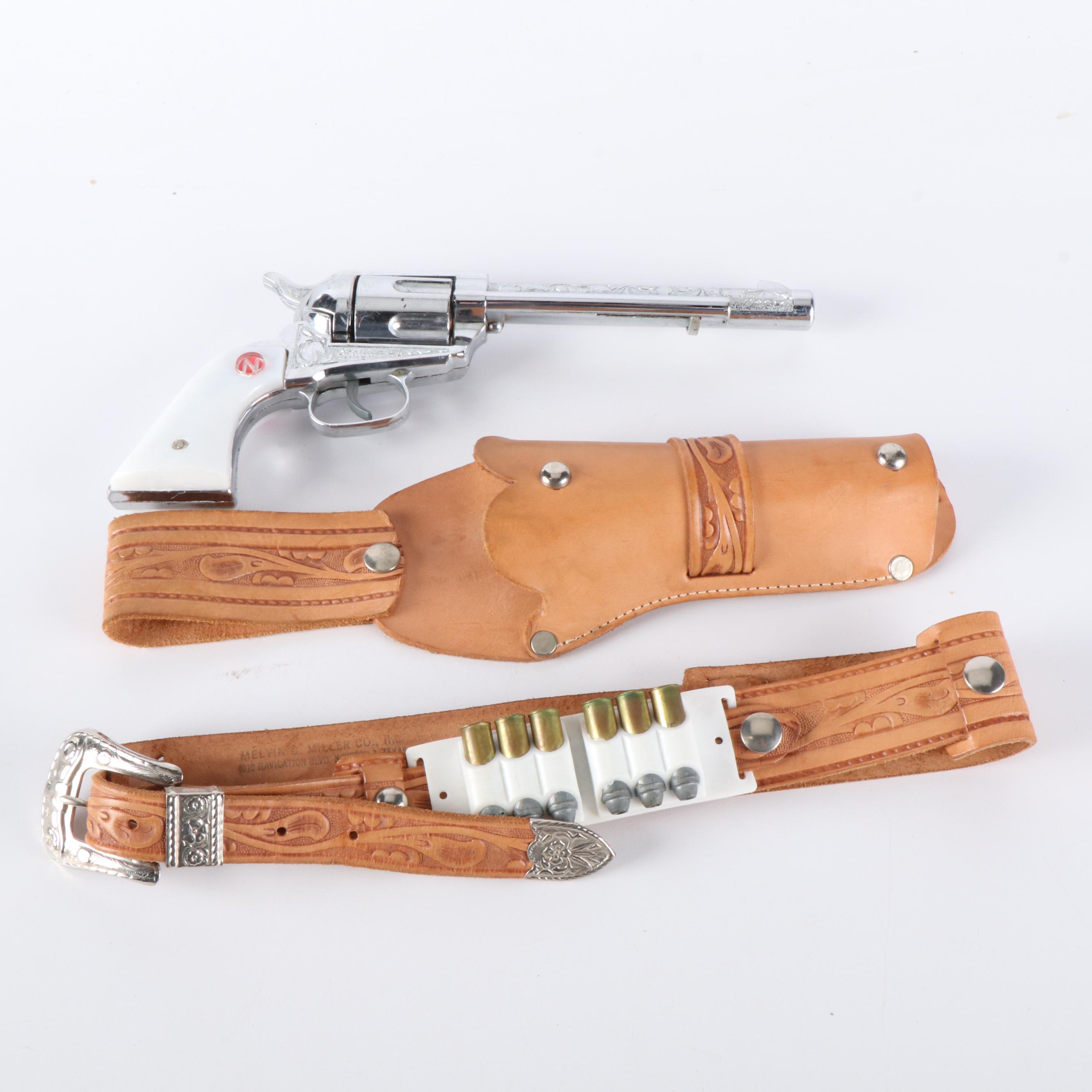 Nichols Stallion .45 Cap Pistol with Deluxe Holster