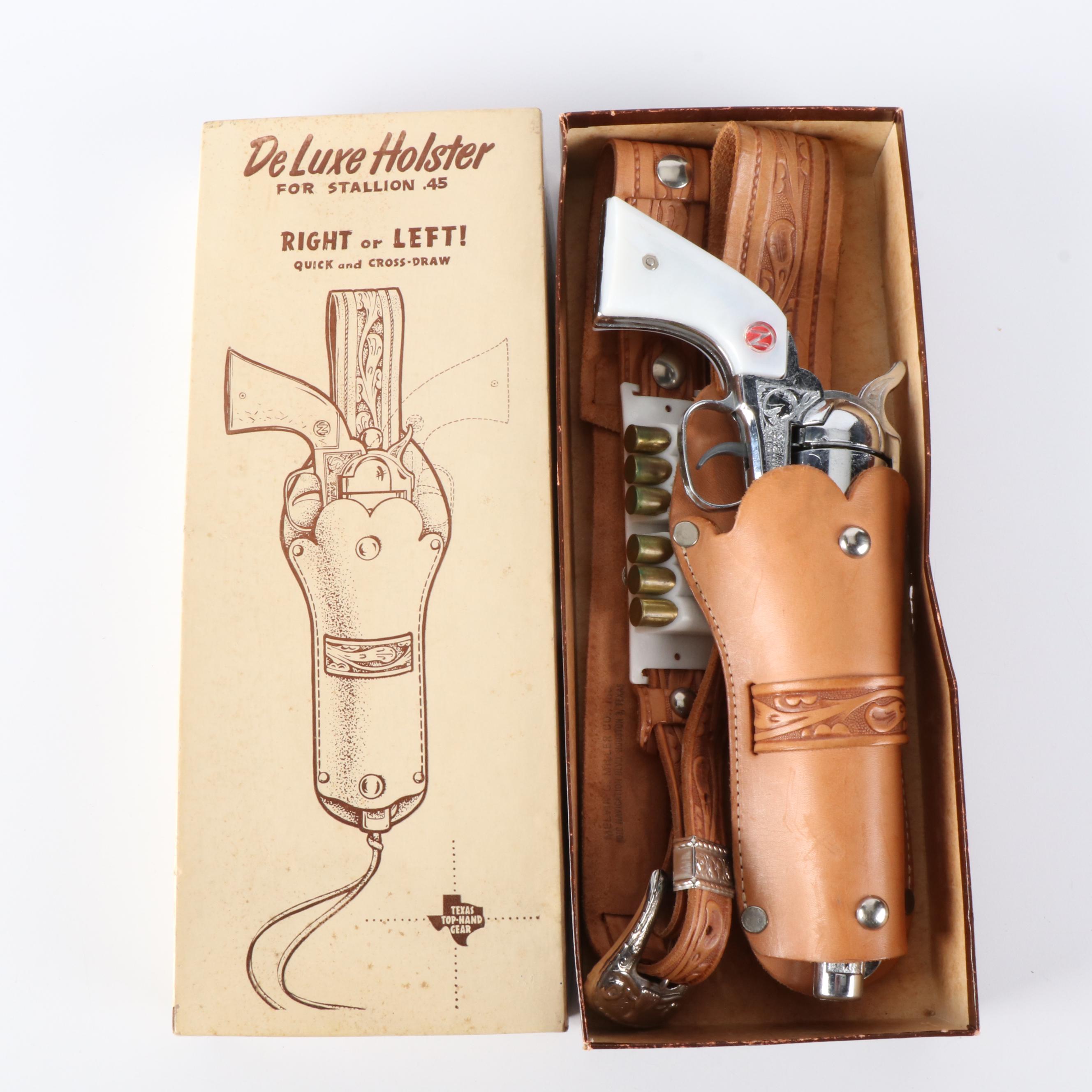 Nichols Stallion .45 Cap Pistol with Deluxe Holster