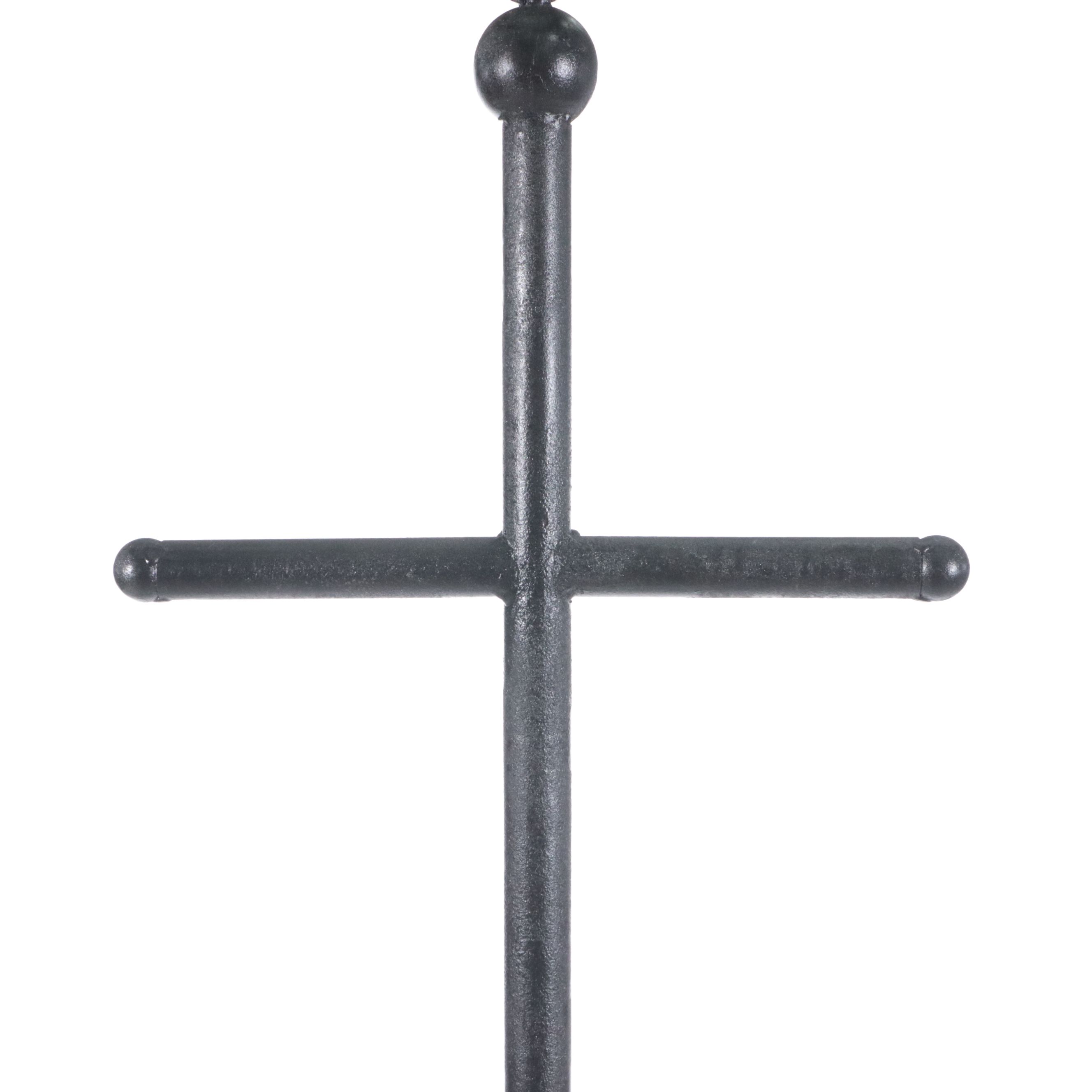 Cast Iron Basket Tree with Bird Finial