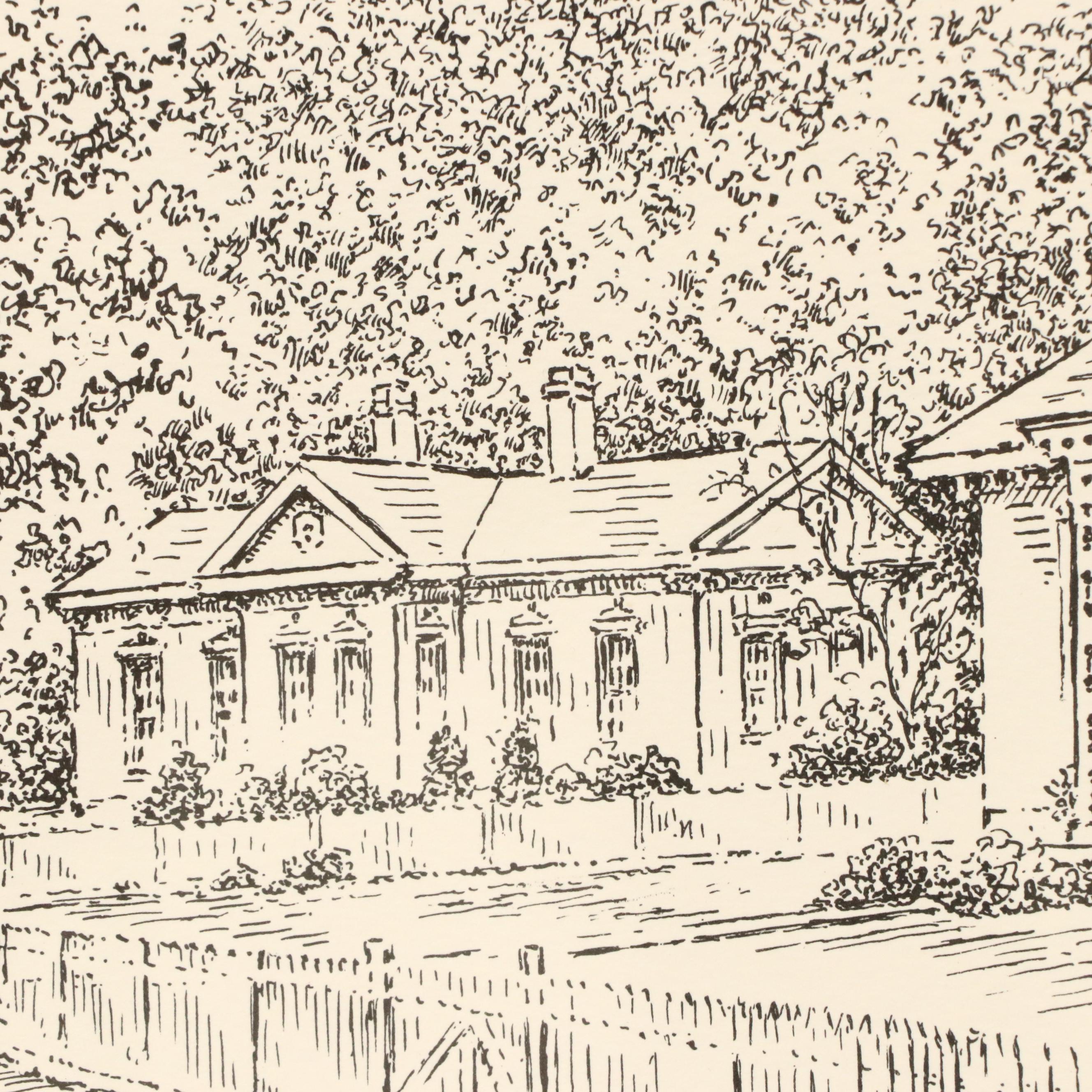 Cincinnati Halftone and Lithograph Street Scenes After Caroline Williams