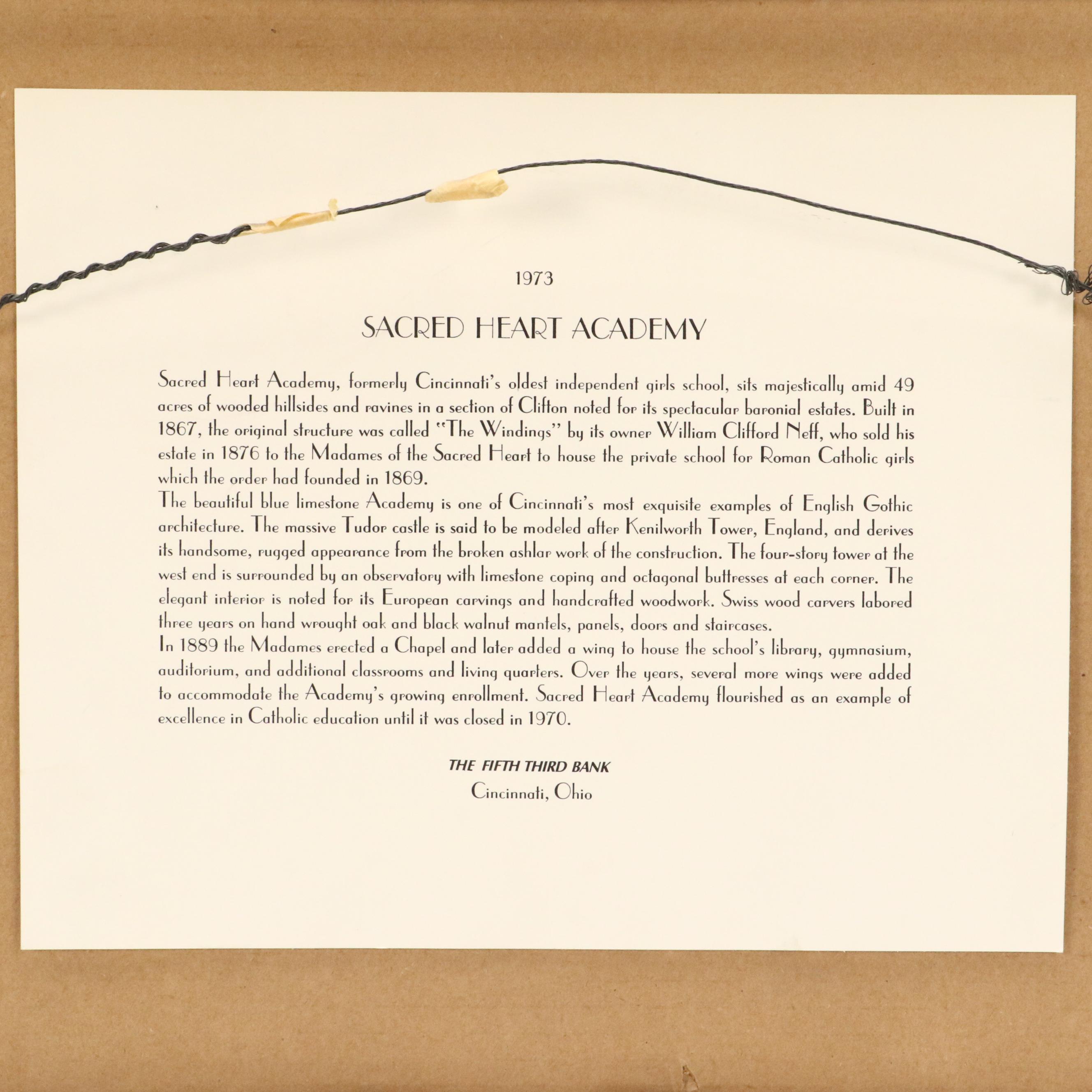 Cincinnati Halftone and Lithograph Street Scenes After Caroline Williams