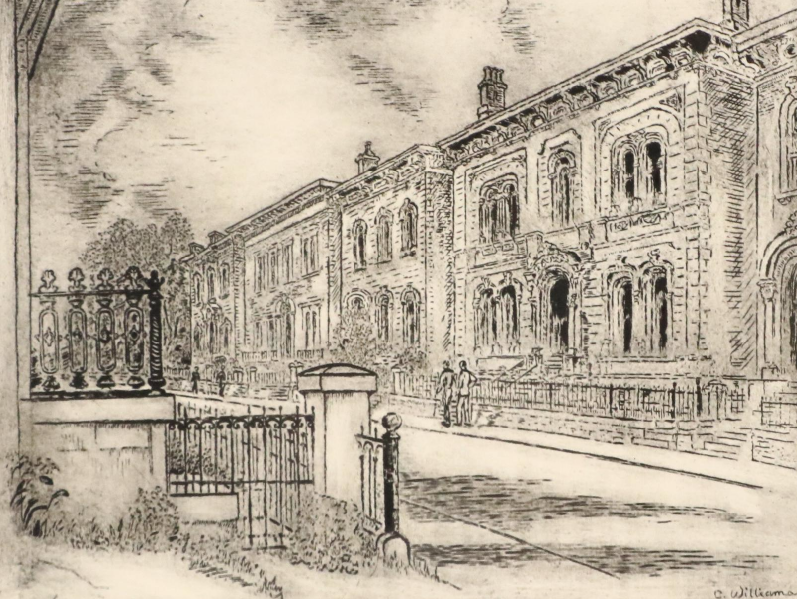 Cincinnati Halftone and Lithograph Street Scenes After Caroline Williams