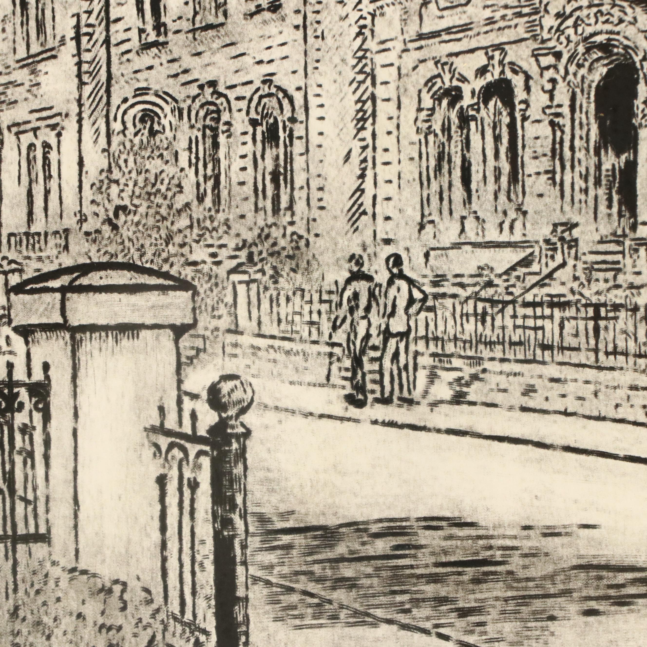 Cincinnati Halftone and Lithograph Street Scenes After Caroline Williams